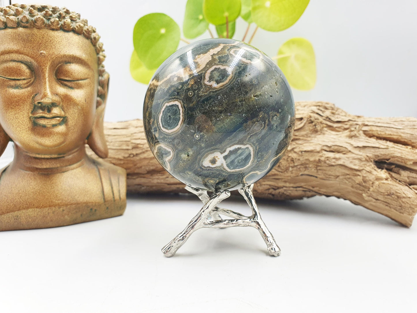 Large Ocean Jasper Sphere