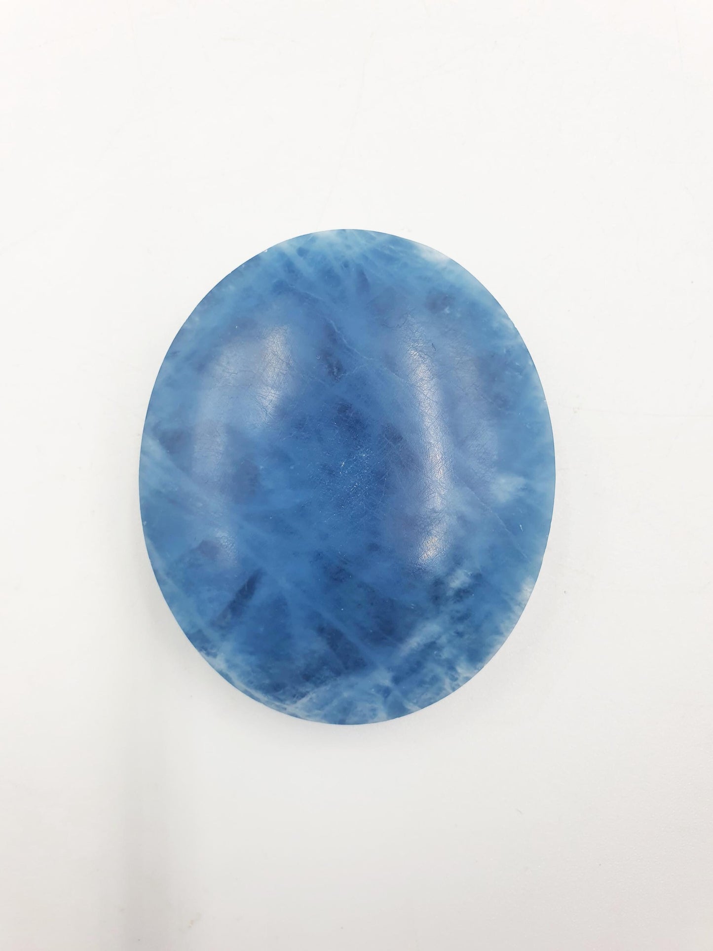 A Grade Aquamarine Palm / Aquamarine Palm Stone / Pocket Stone / Meditation Palm / Collectors Palm - 77g