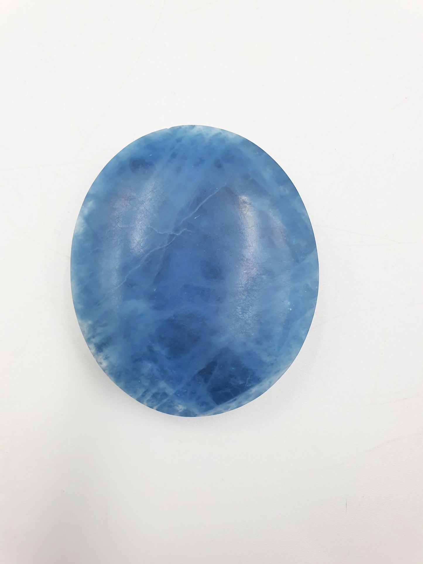 A Grade Aquamarine Palm / Aquamarine Palm Stone / Pocket Stone / Meditation Palm / Collectors Palm - 77g