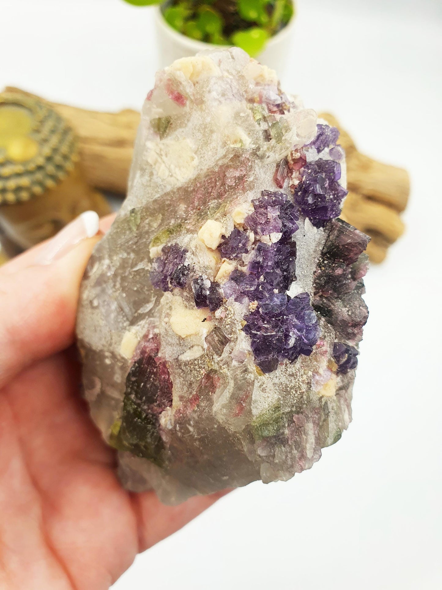 Raw Colourful Tourmaline and Specimen