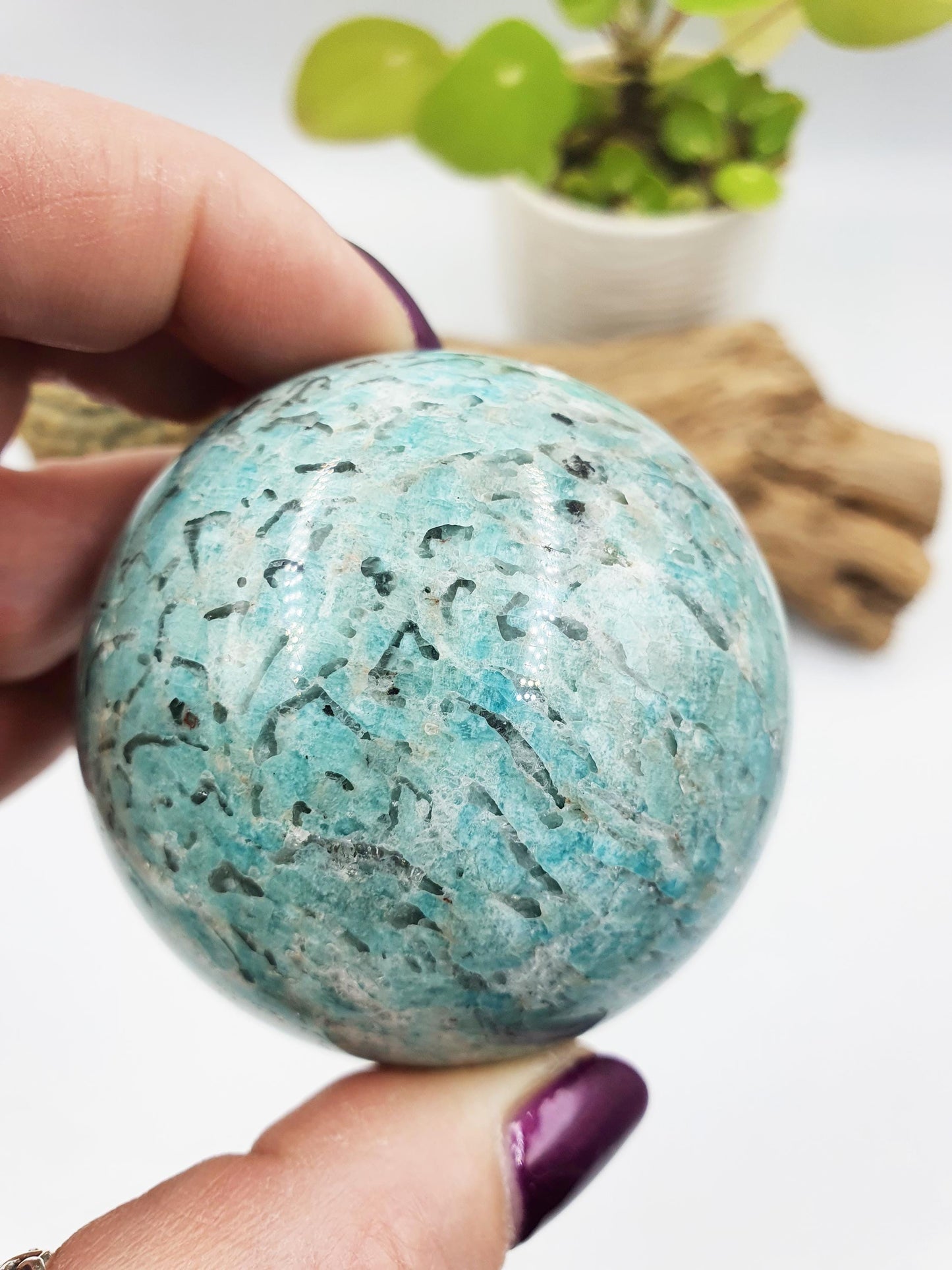 Flashy Amazonite Sphere