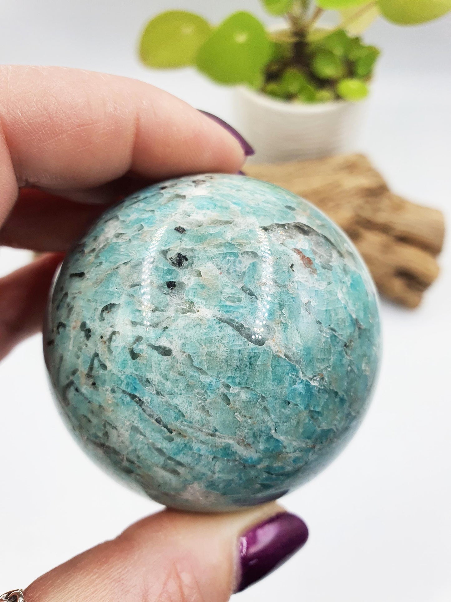Flashy Amazonite Sphere