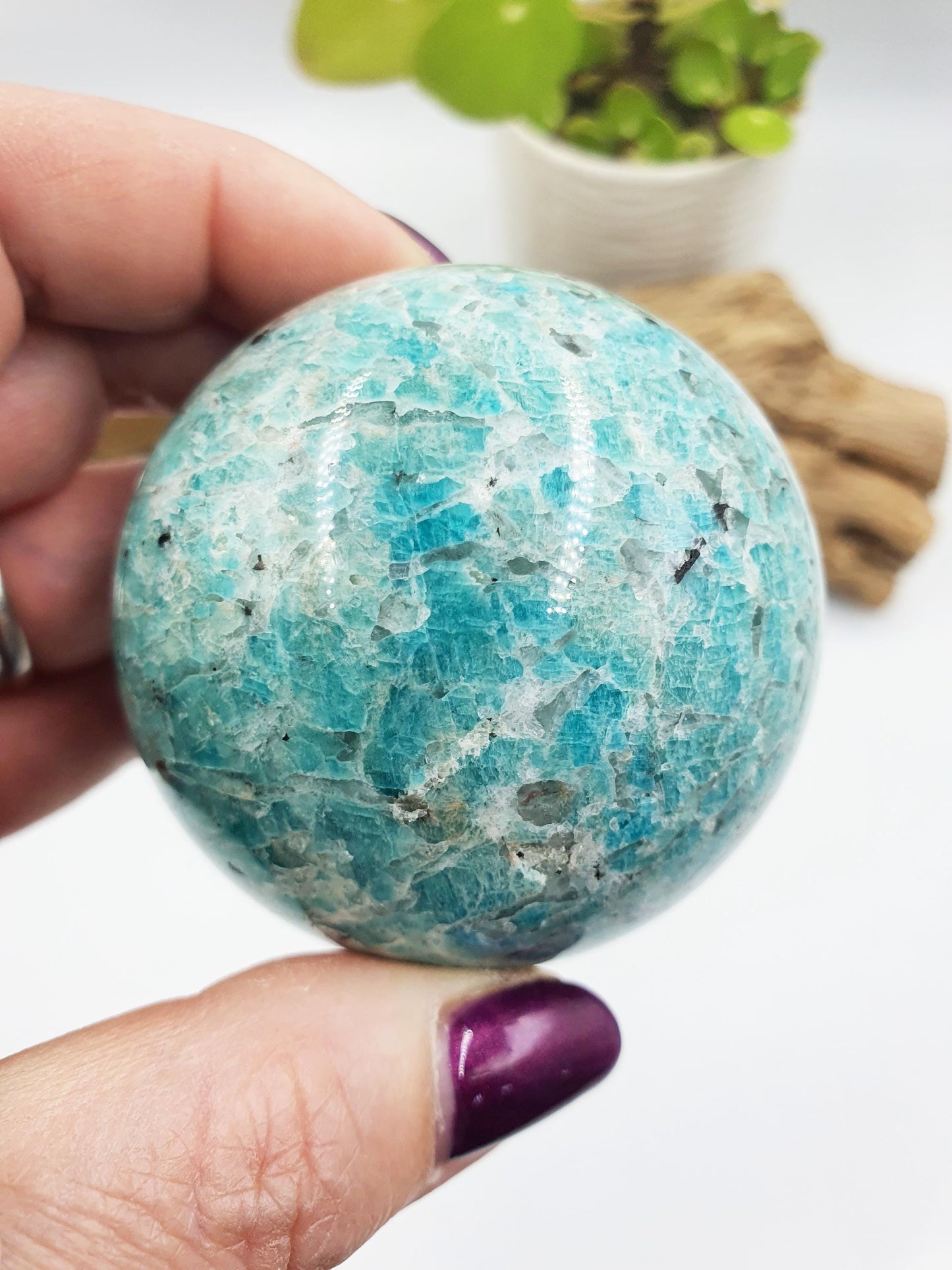 Flashy Amazonite Sphere