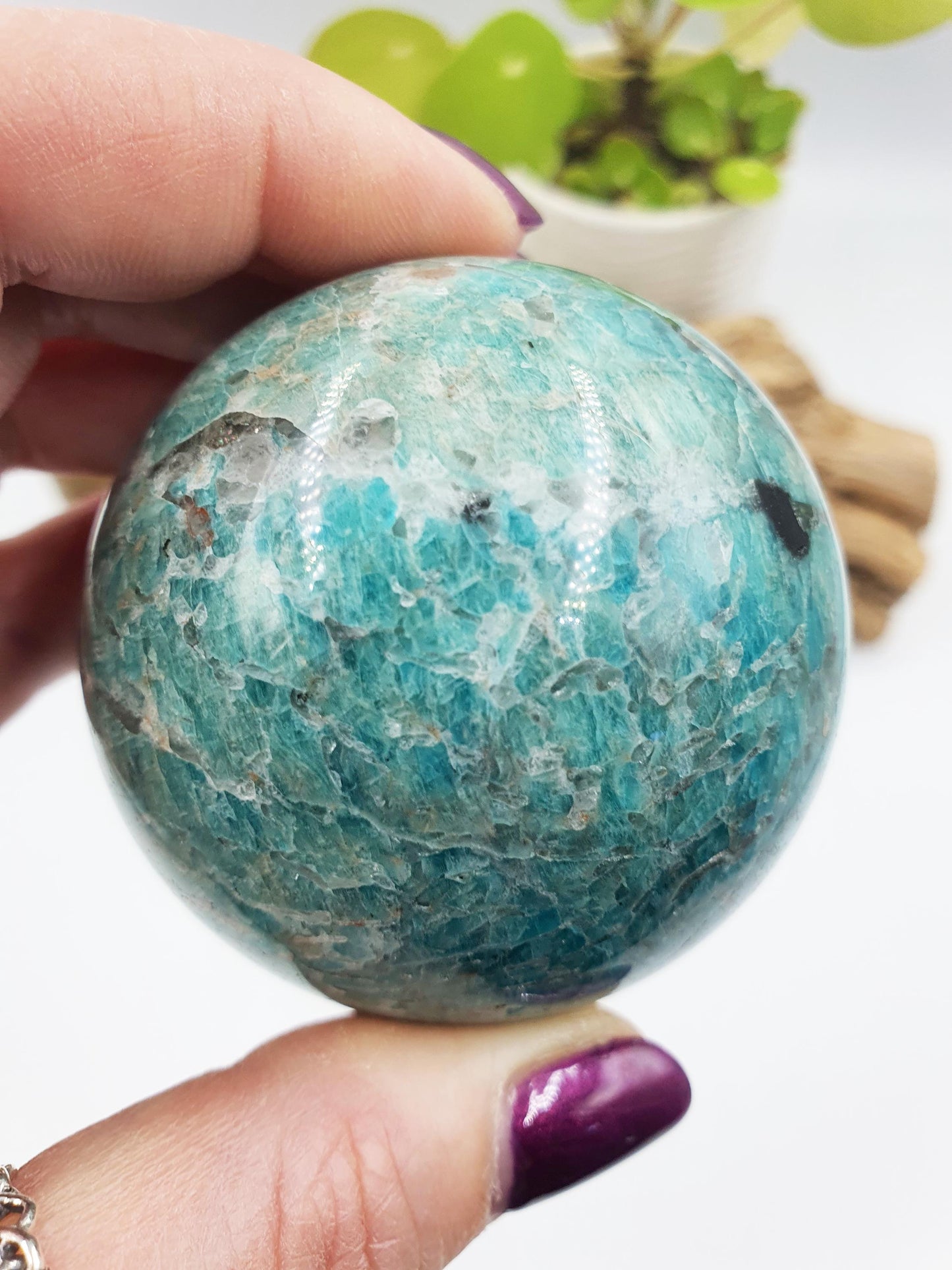 Flashy Amazonite Sphere