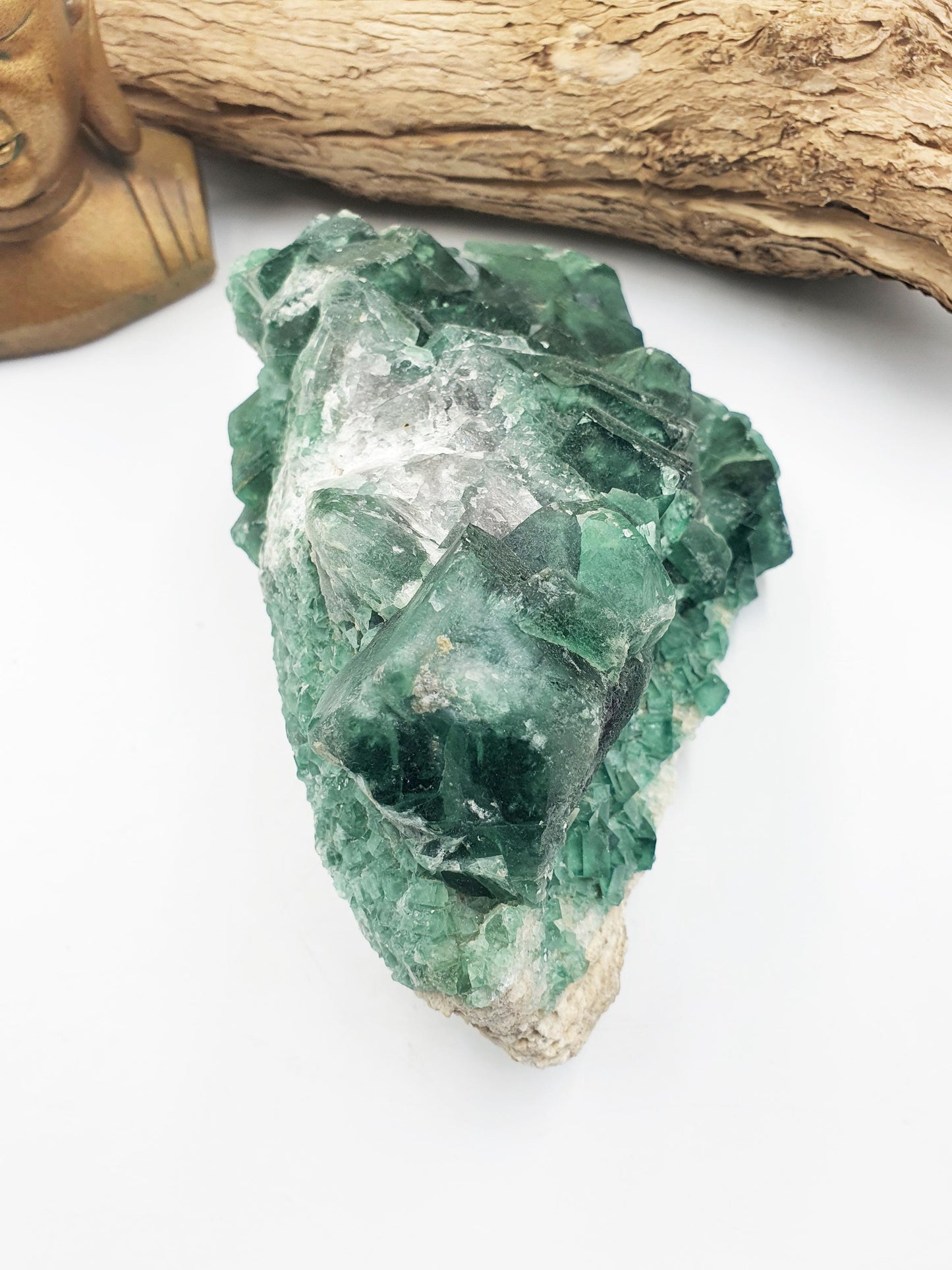 Large Raw Green Heliofluorite