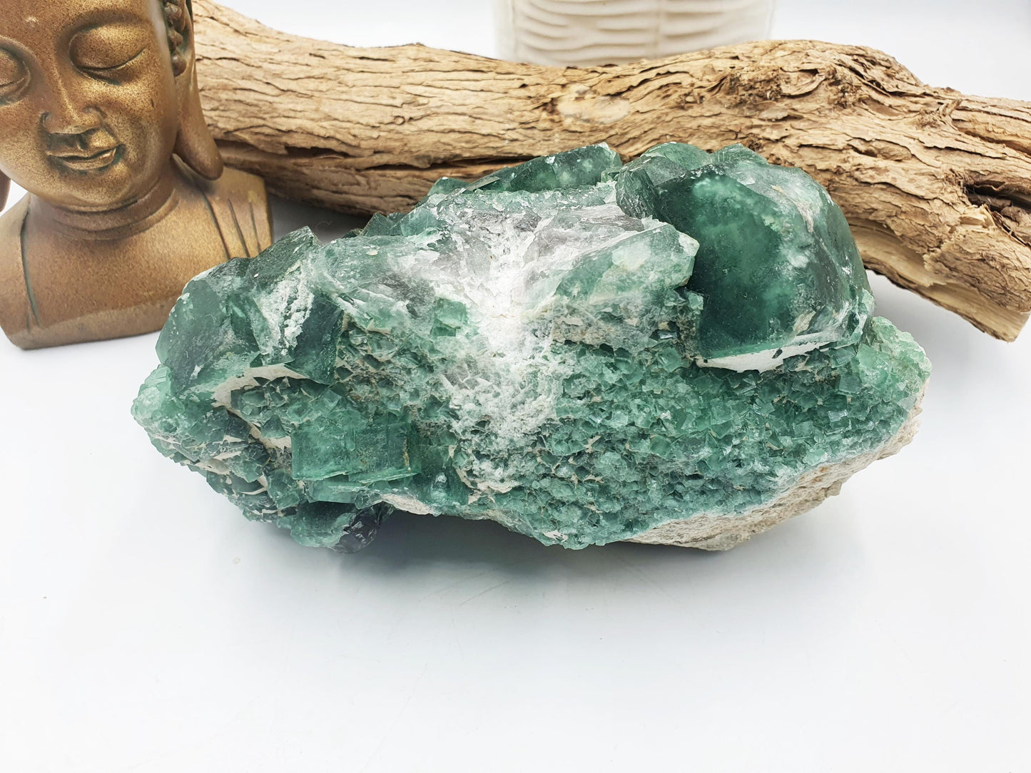 Large Raw Green Heliofluorite