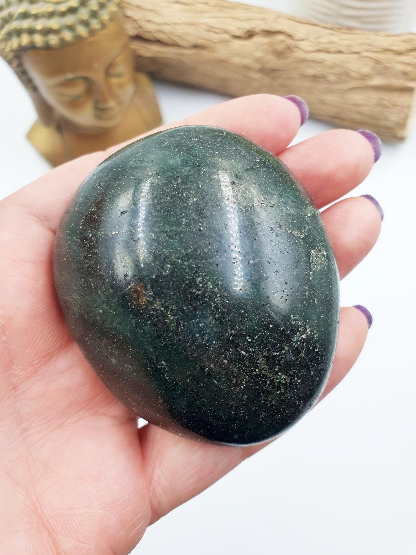 Large Green Fuchsite Palm