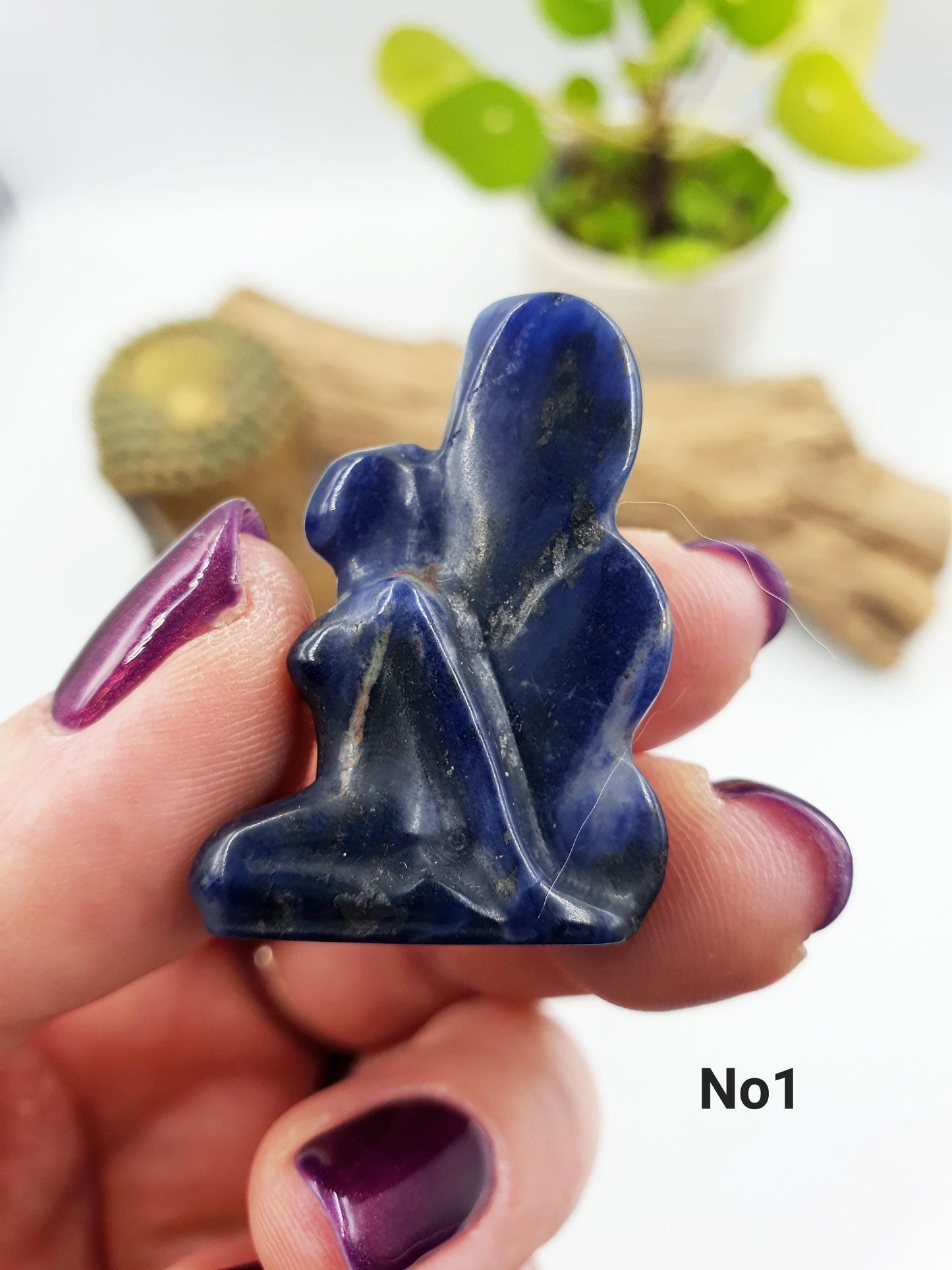 Carved Crystal Sodalite Fairy