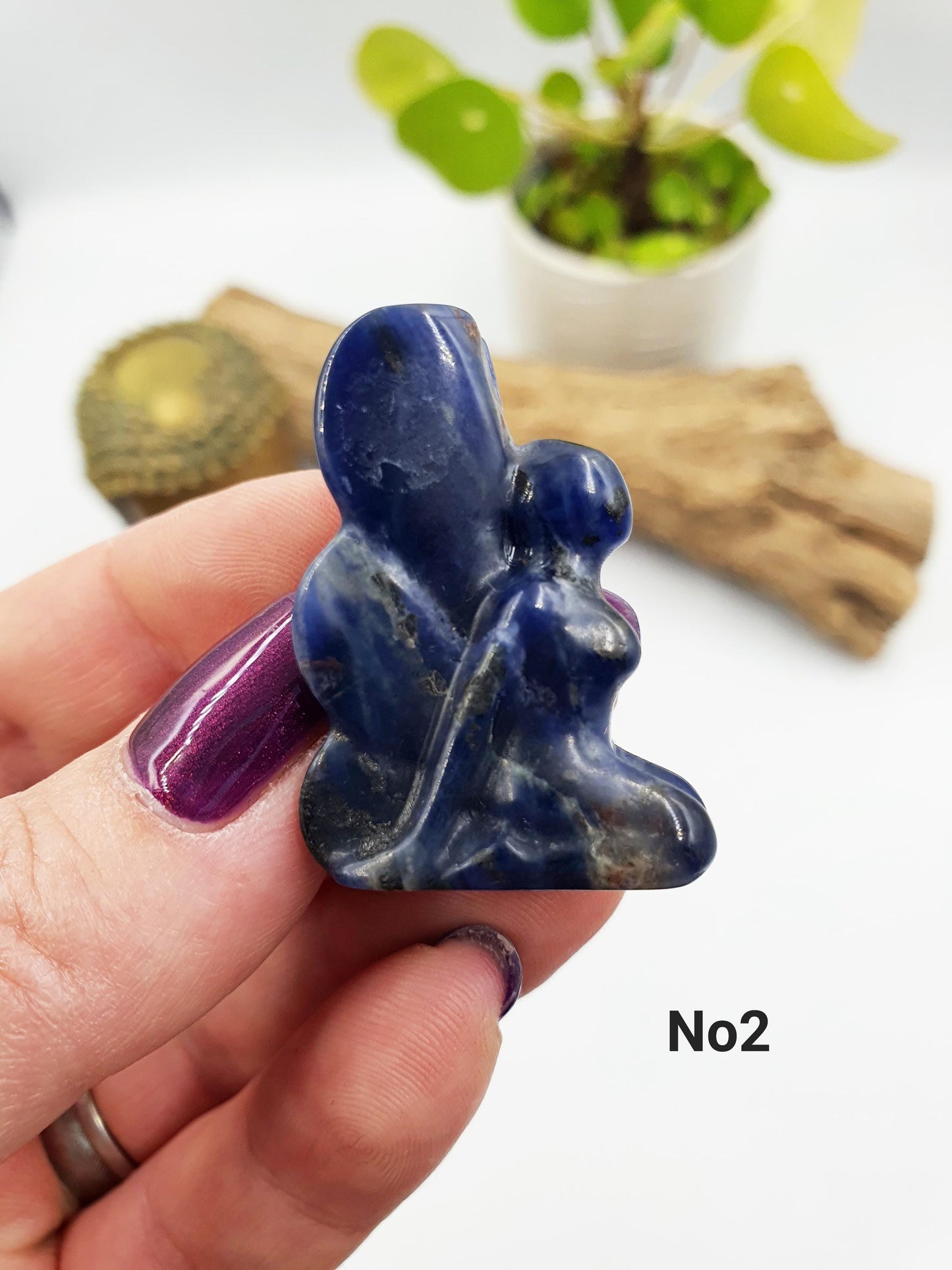 Carved Crystal Sodalite Fairy