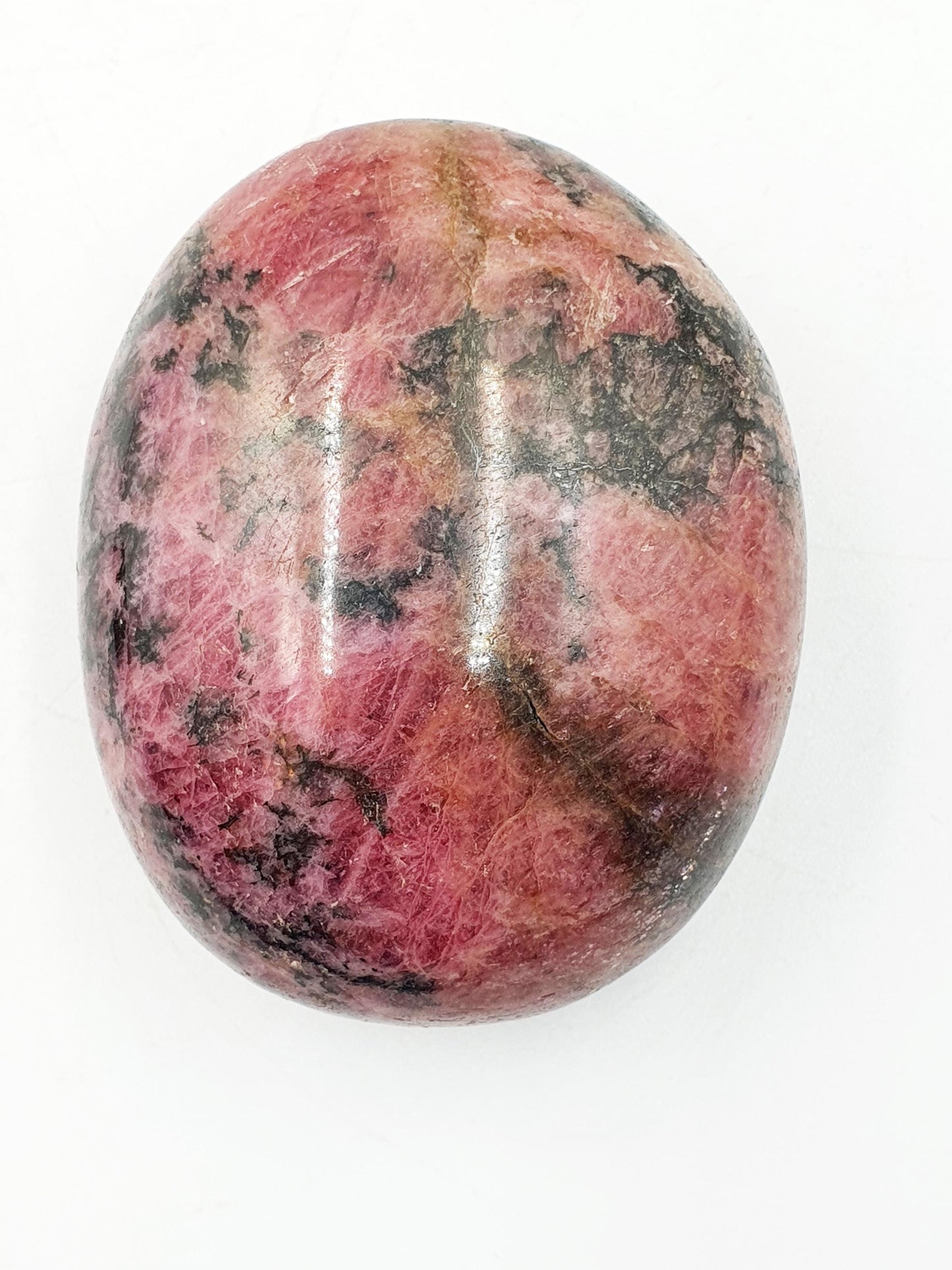 Large Rhodonite Palm Stone