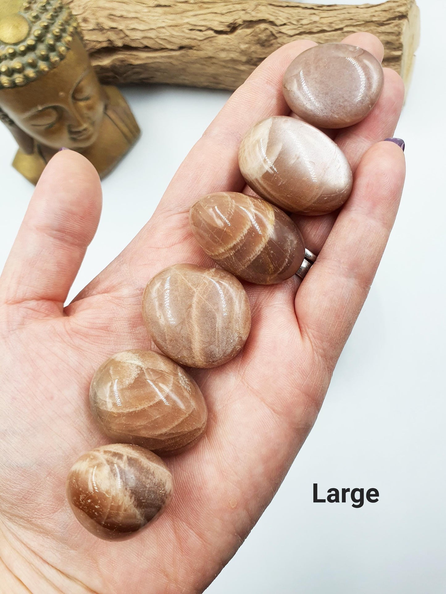 Flashy Moonstone Tumbles