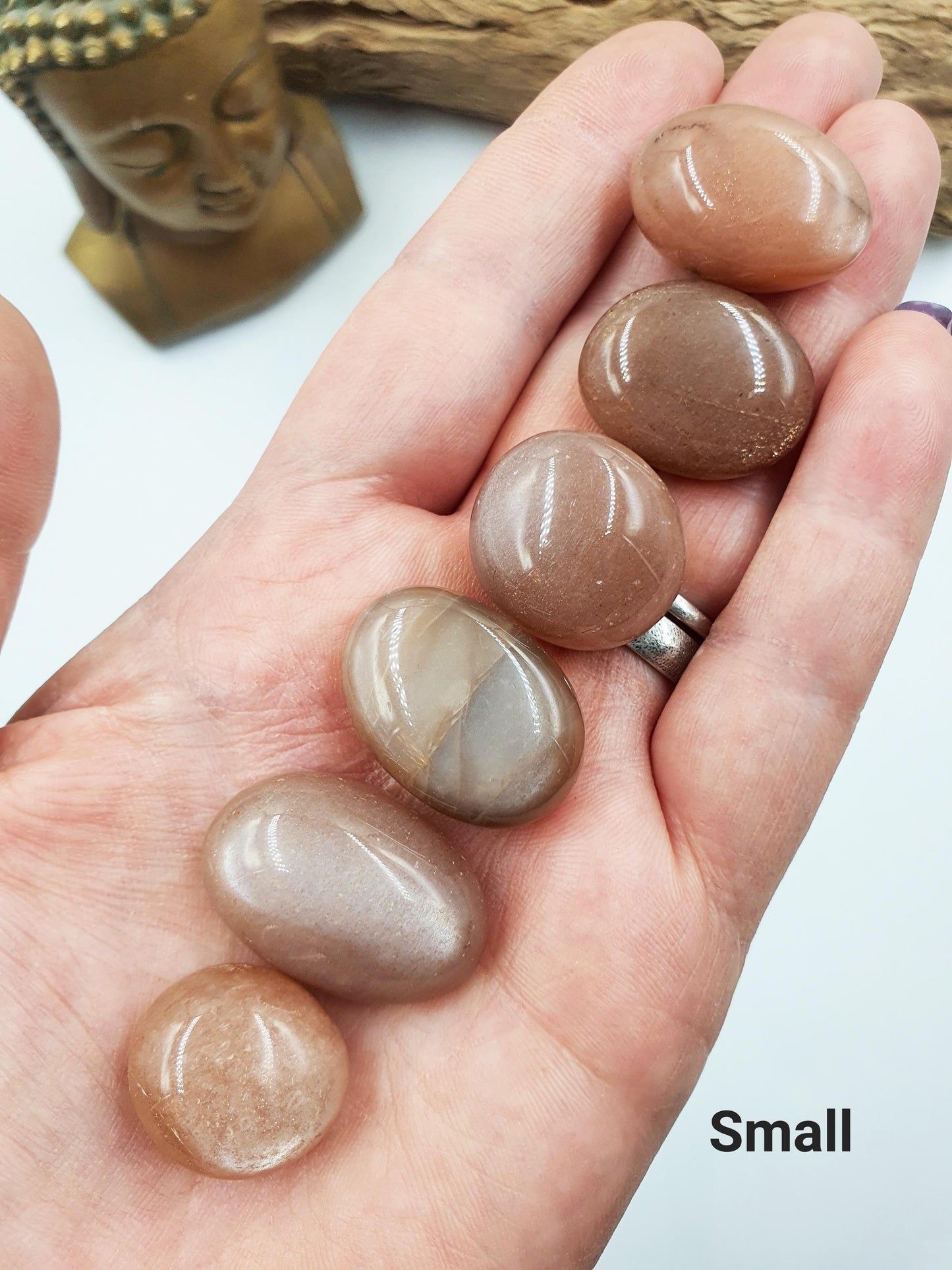 Flashy Moonstone Tumbles