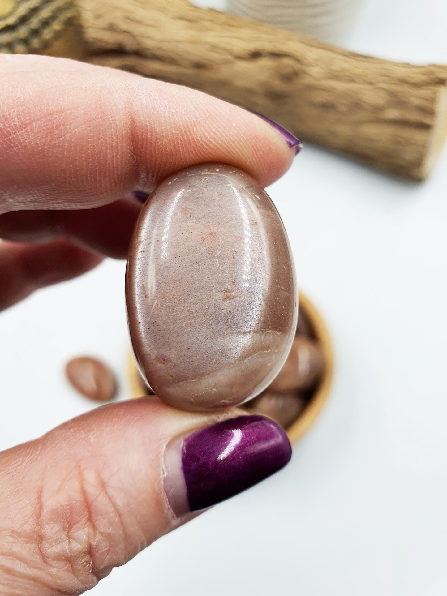 Flashy Moonstone Tumbles