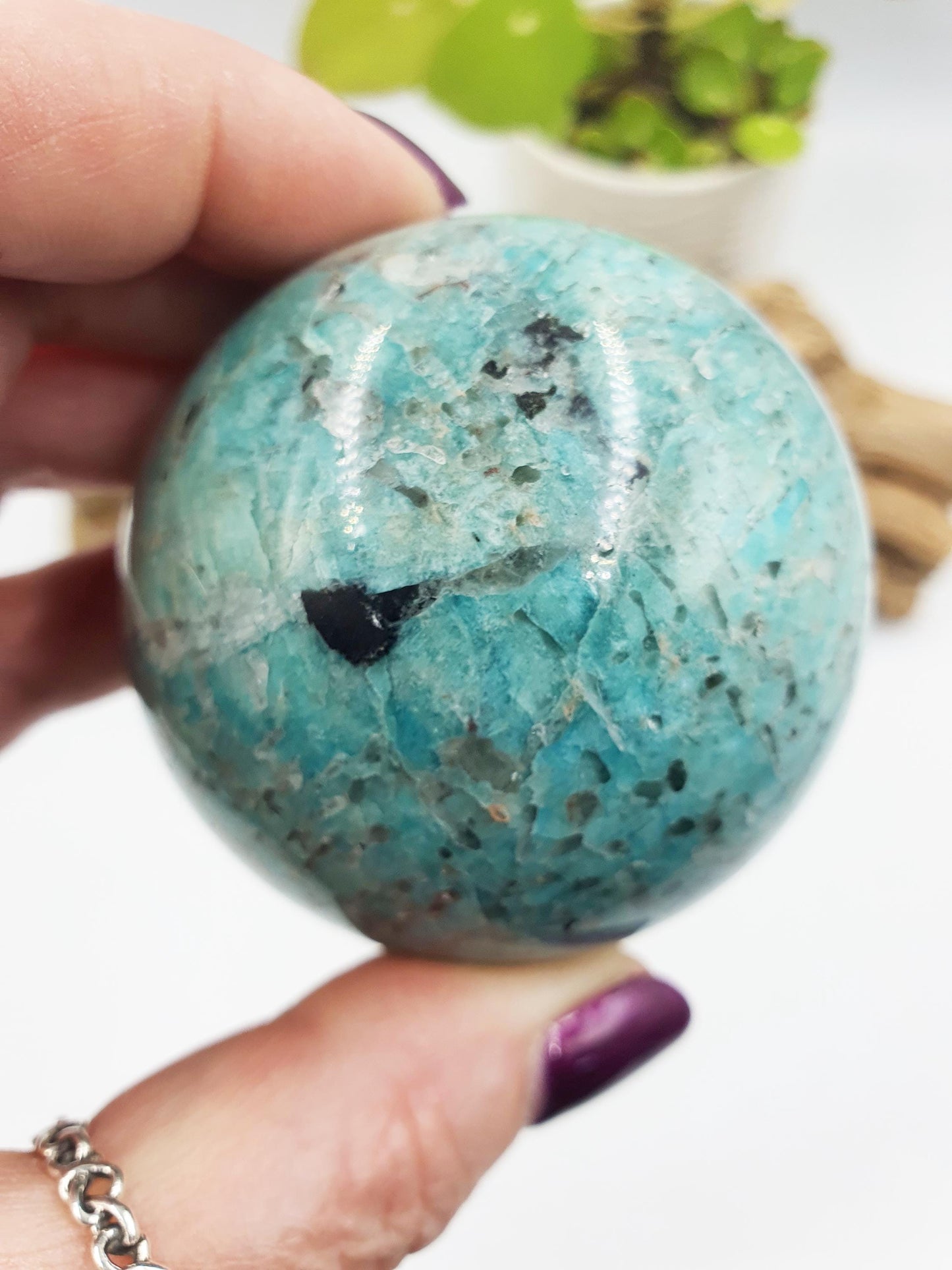Flashy Amazonite Sphere