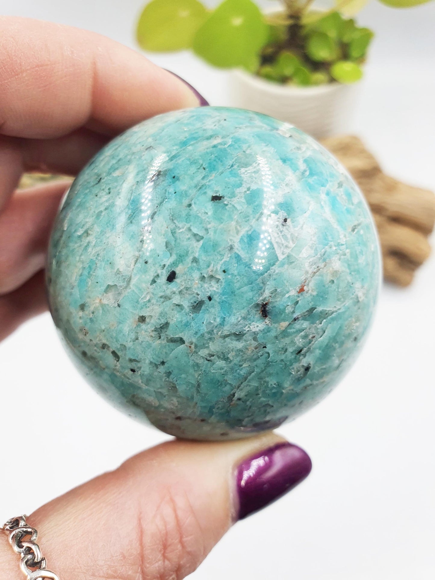 Flashy Amazonite Sphere