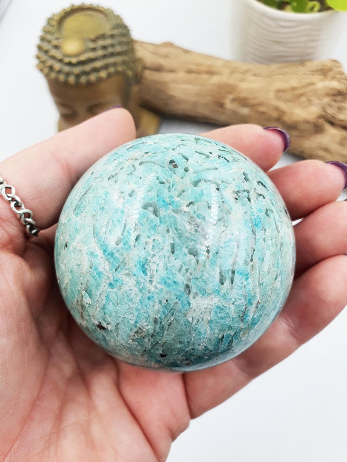 Flashy Amazonite Sphere