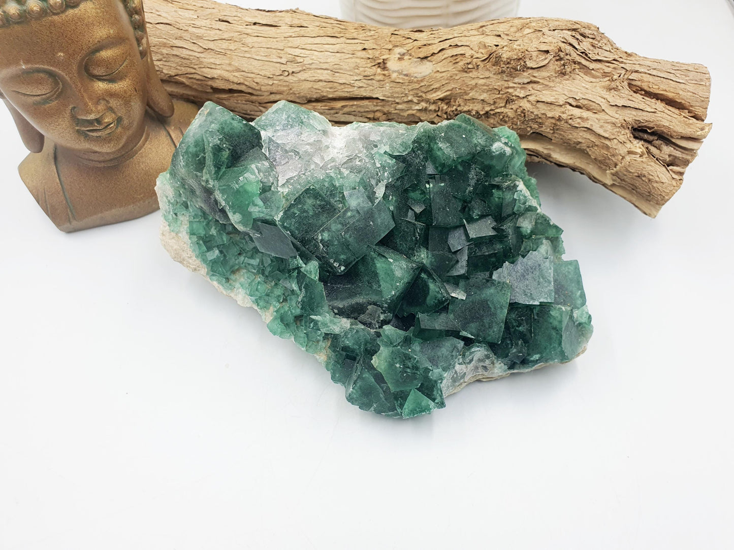 Large Raw Green Heliofluorite