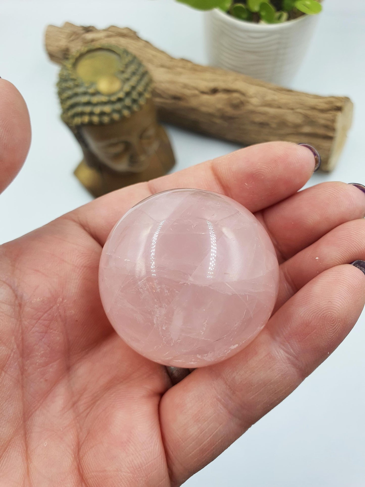 Star Rose Quartz Sphere