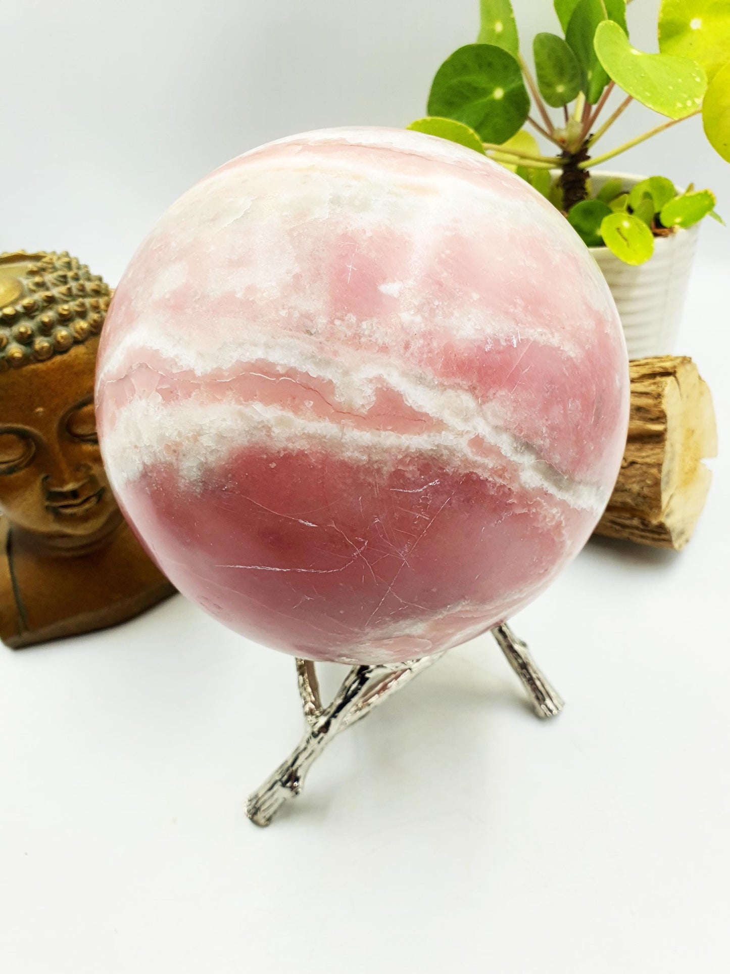 Huge Pink Opal Sphere