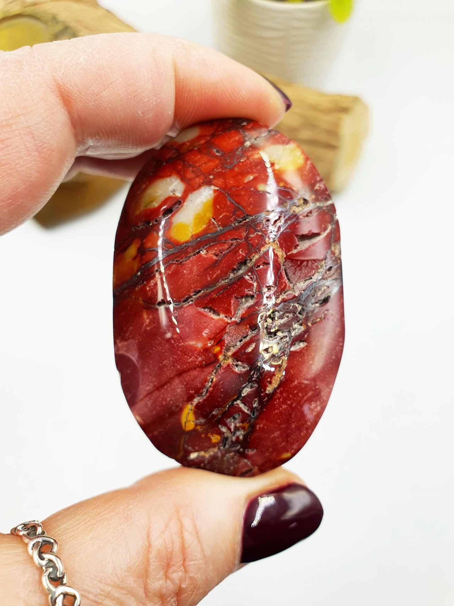 Large Mookaite Jasper Palm