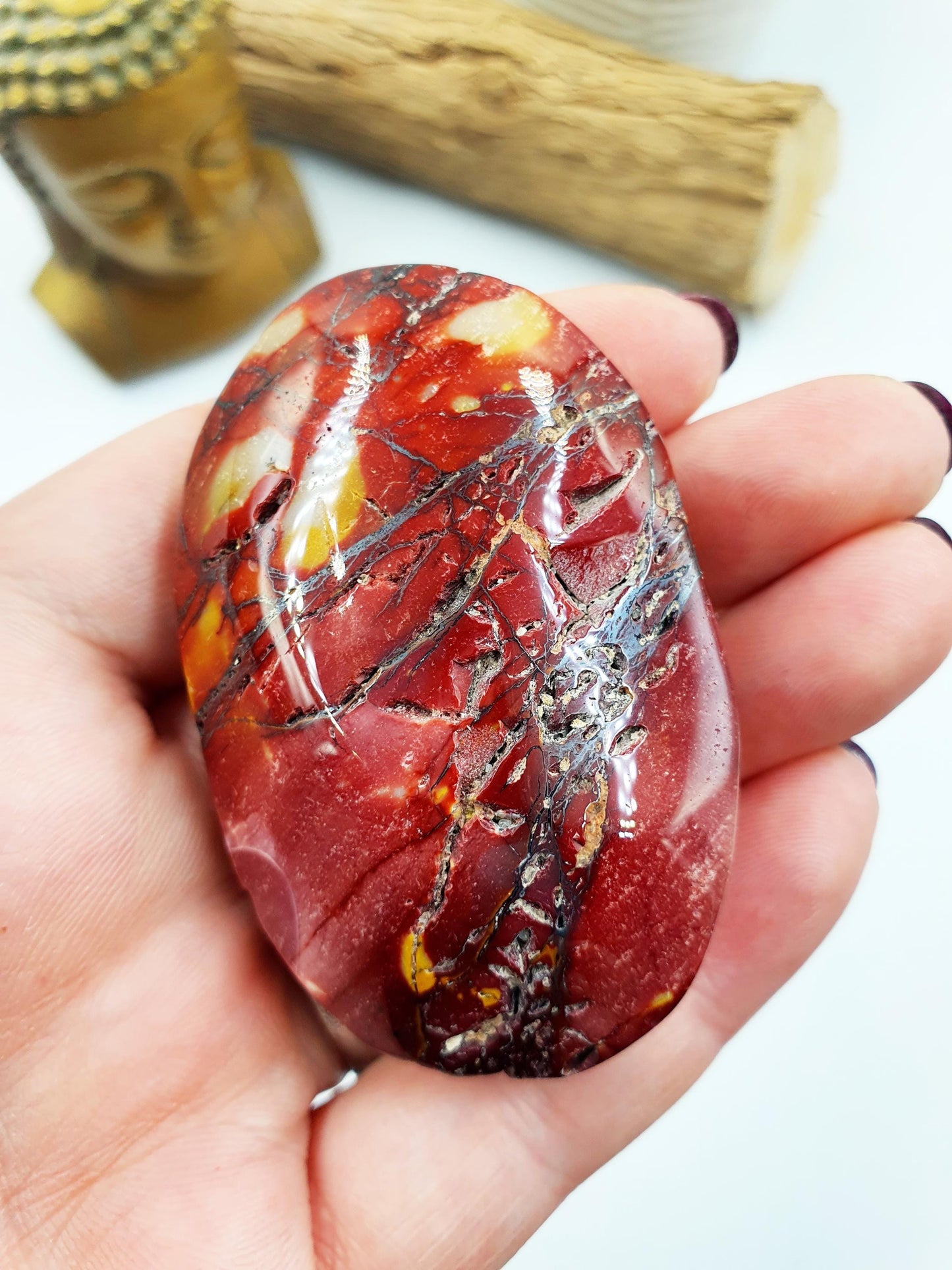 Large Mookaite Jasper Palm