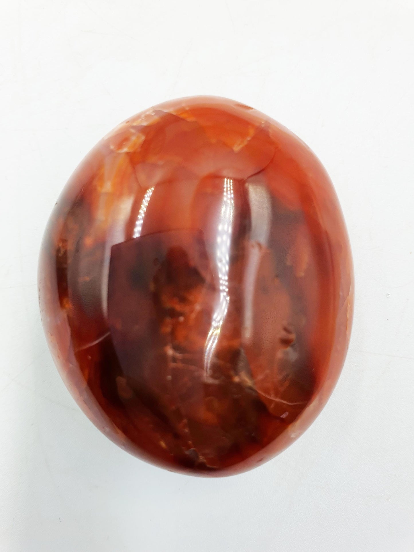 Drusy Carnelian Palm