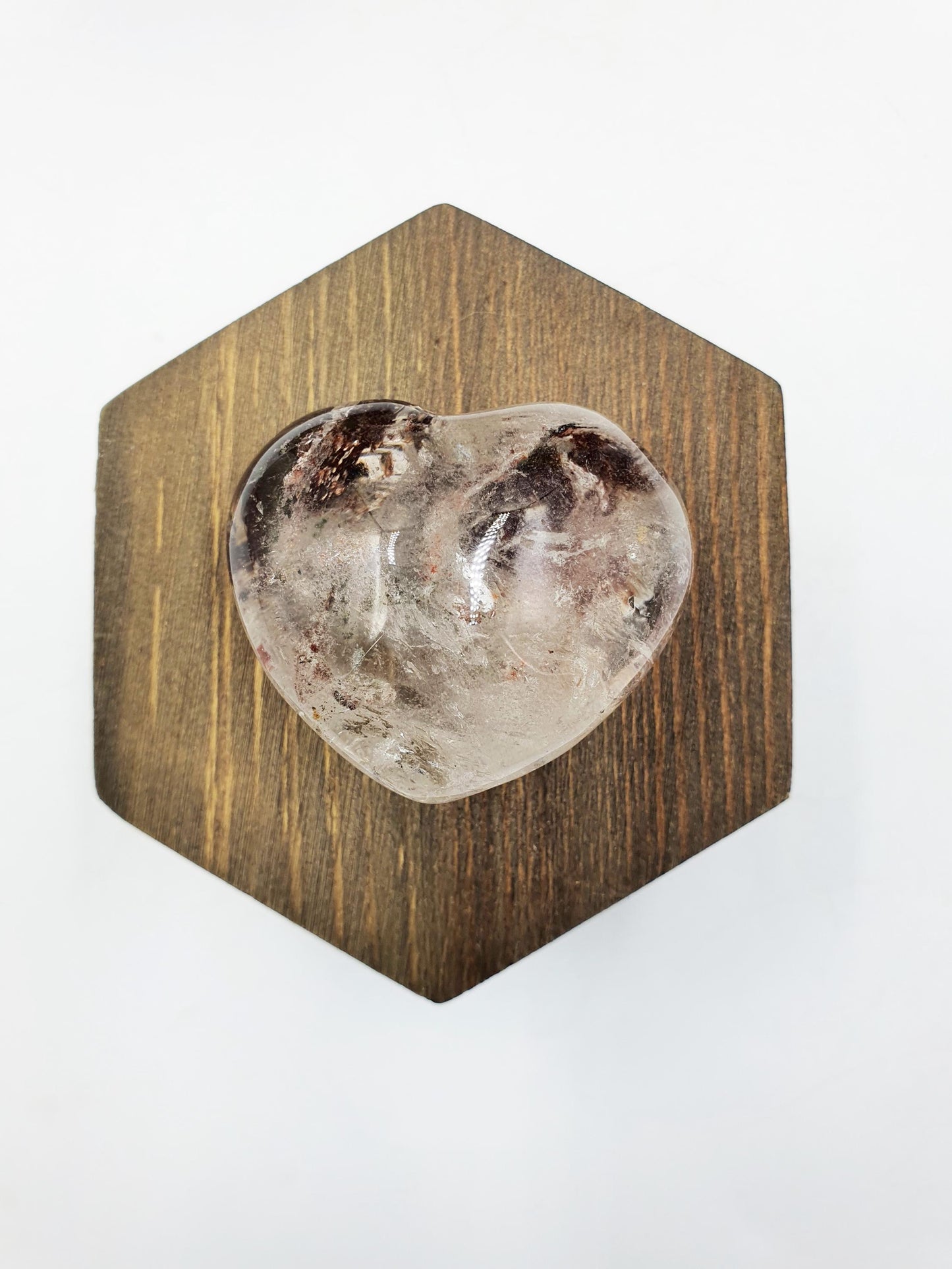 Garden Quartz Heart /Lodolite Quartz Heart