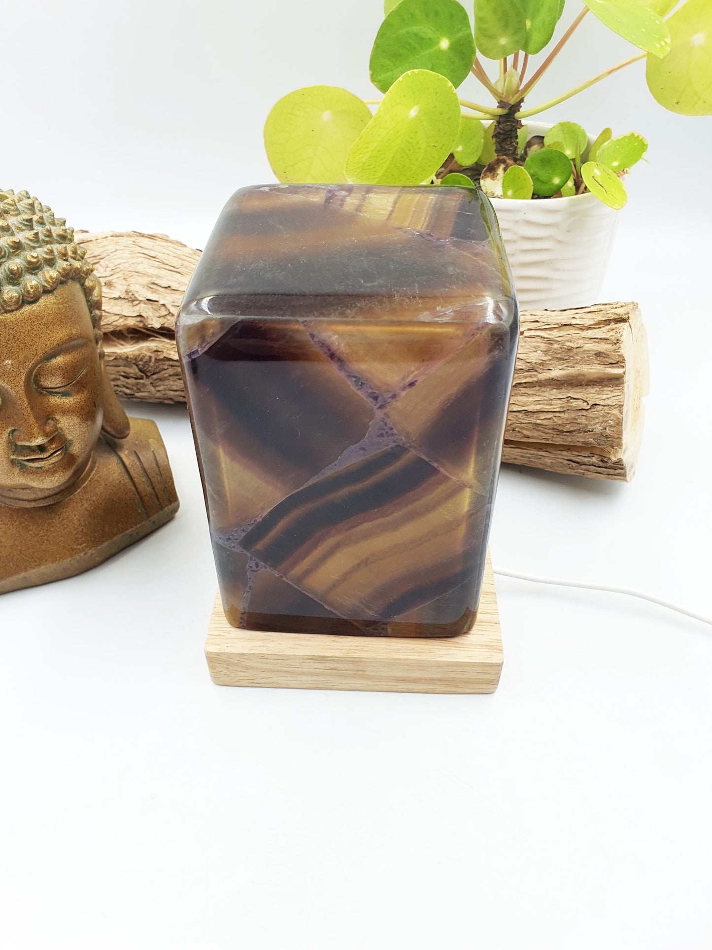 Fluorite Lamp with USB light stand