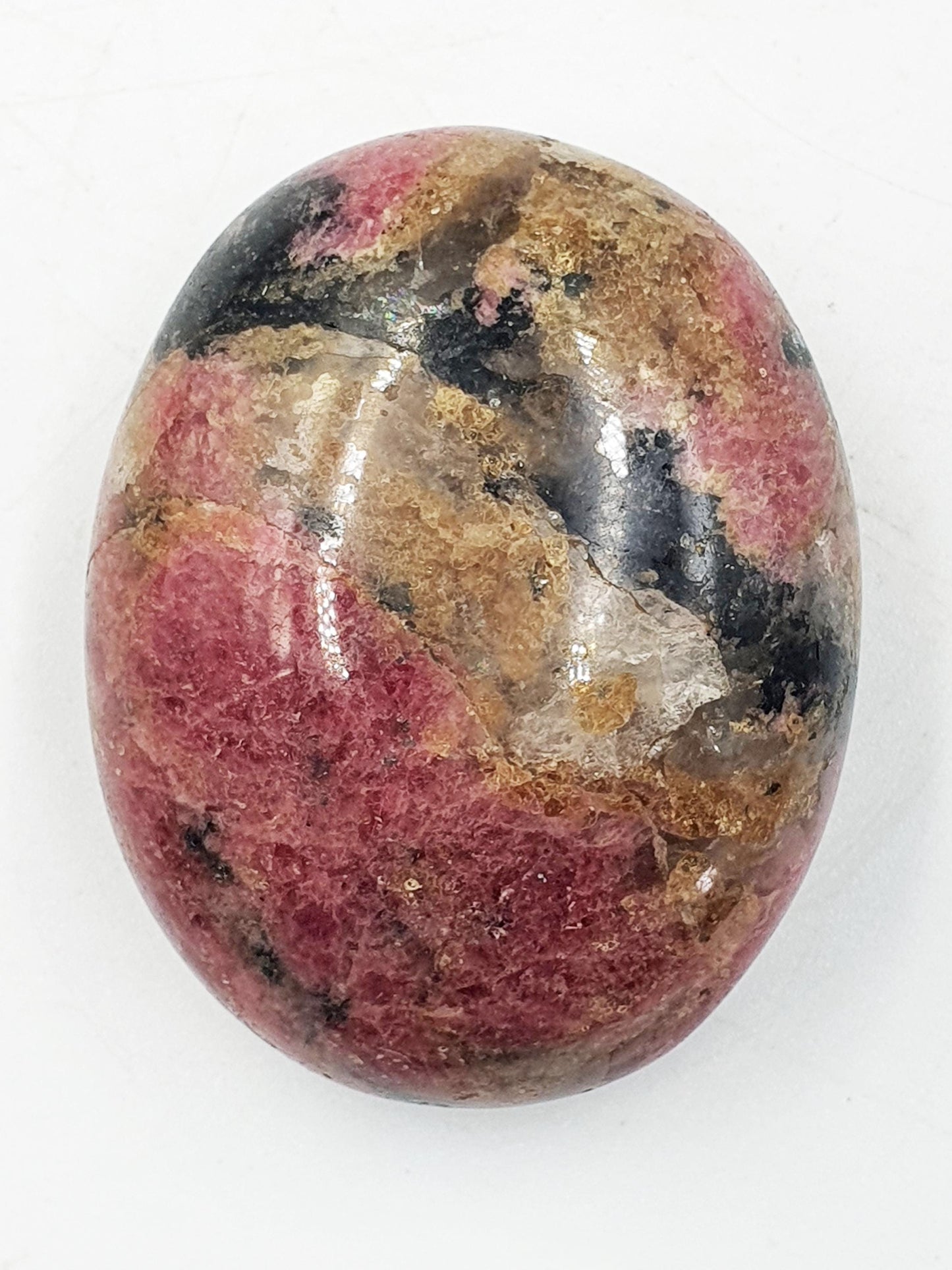 Rhodonite Palm Stone