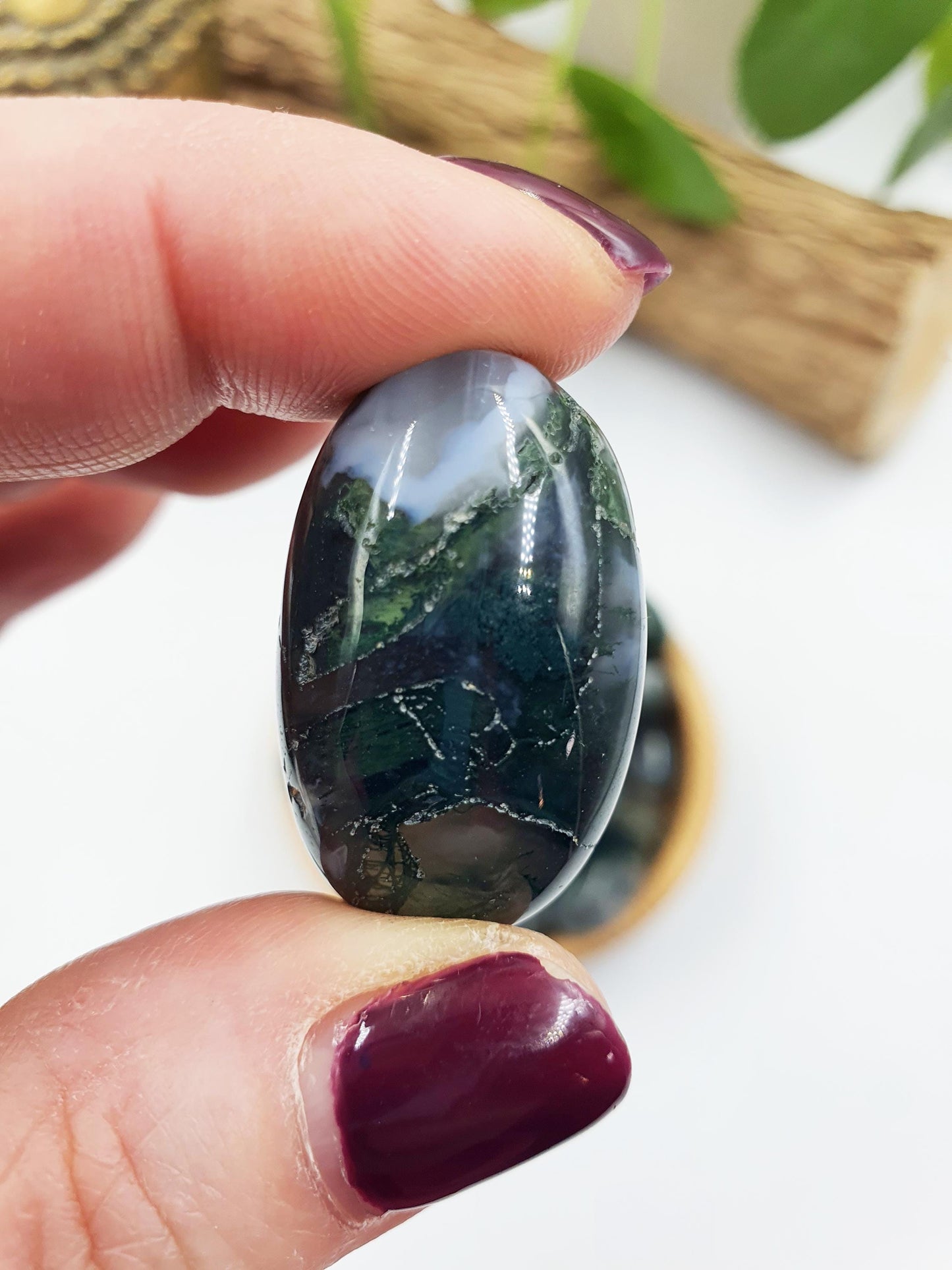 Moss Agate Tumbles