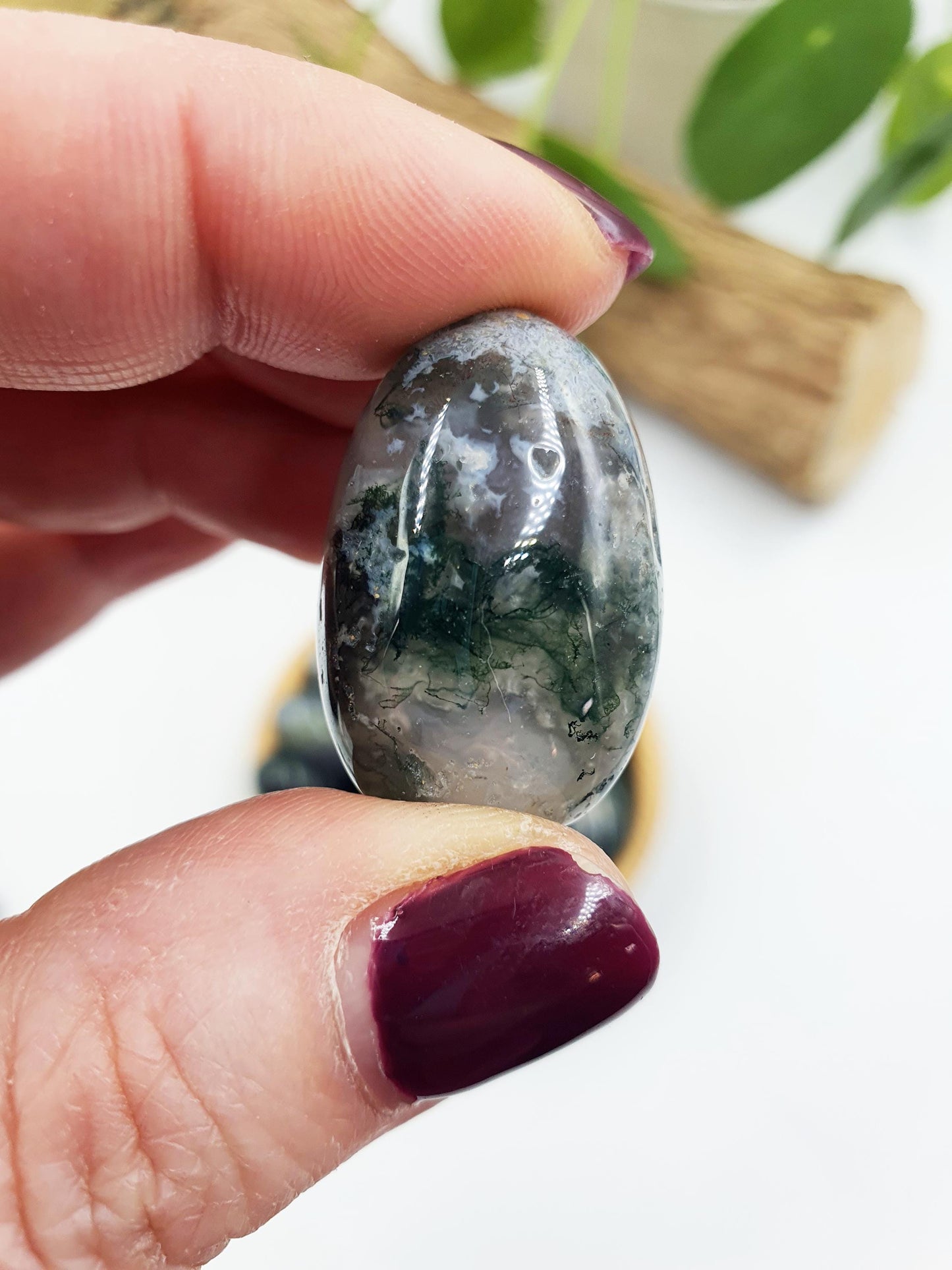 Moss Agate Tumbles