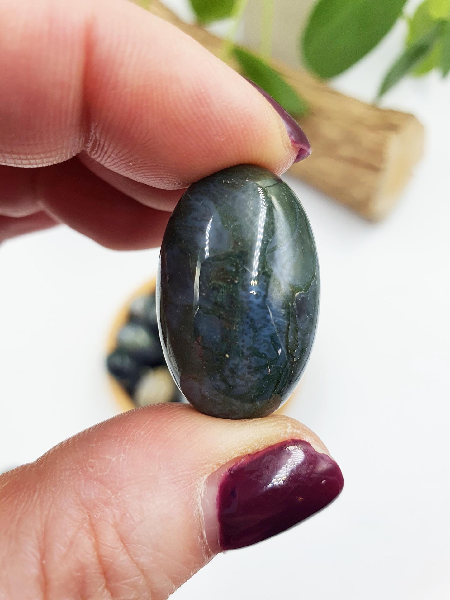 Moss Agate Tumbles