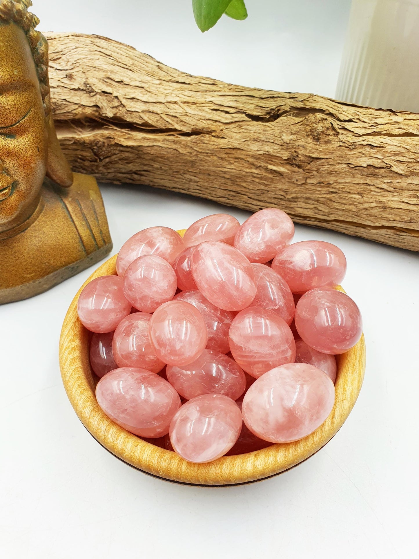 Dark Rose Quartz Tumbles