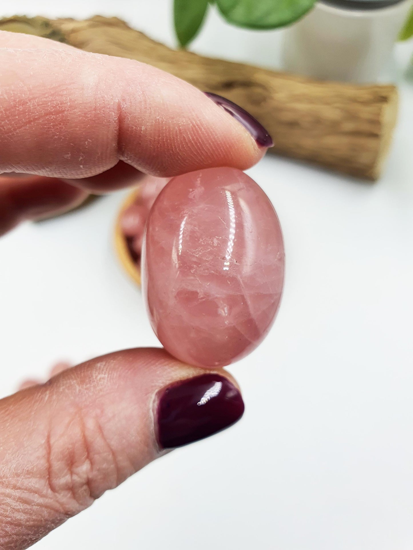 Dark Rose Quartz Tumbles