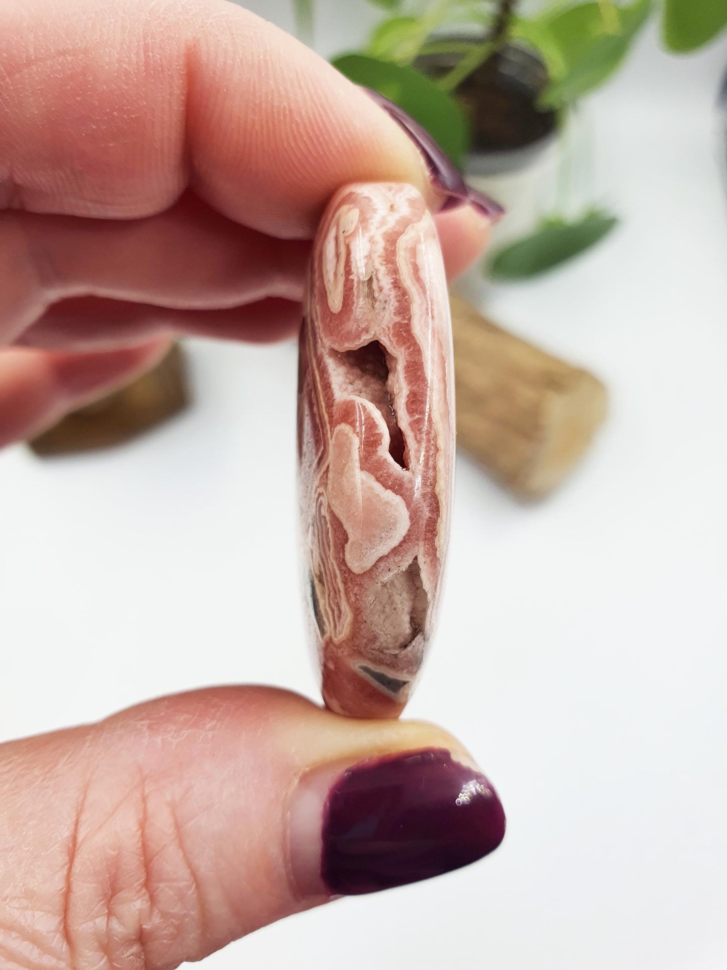 High Grade Rhodochrosite Palm