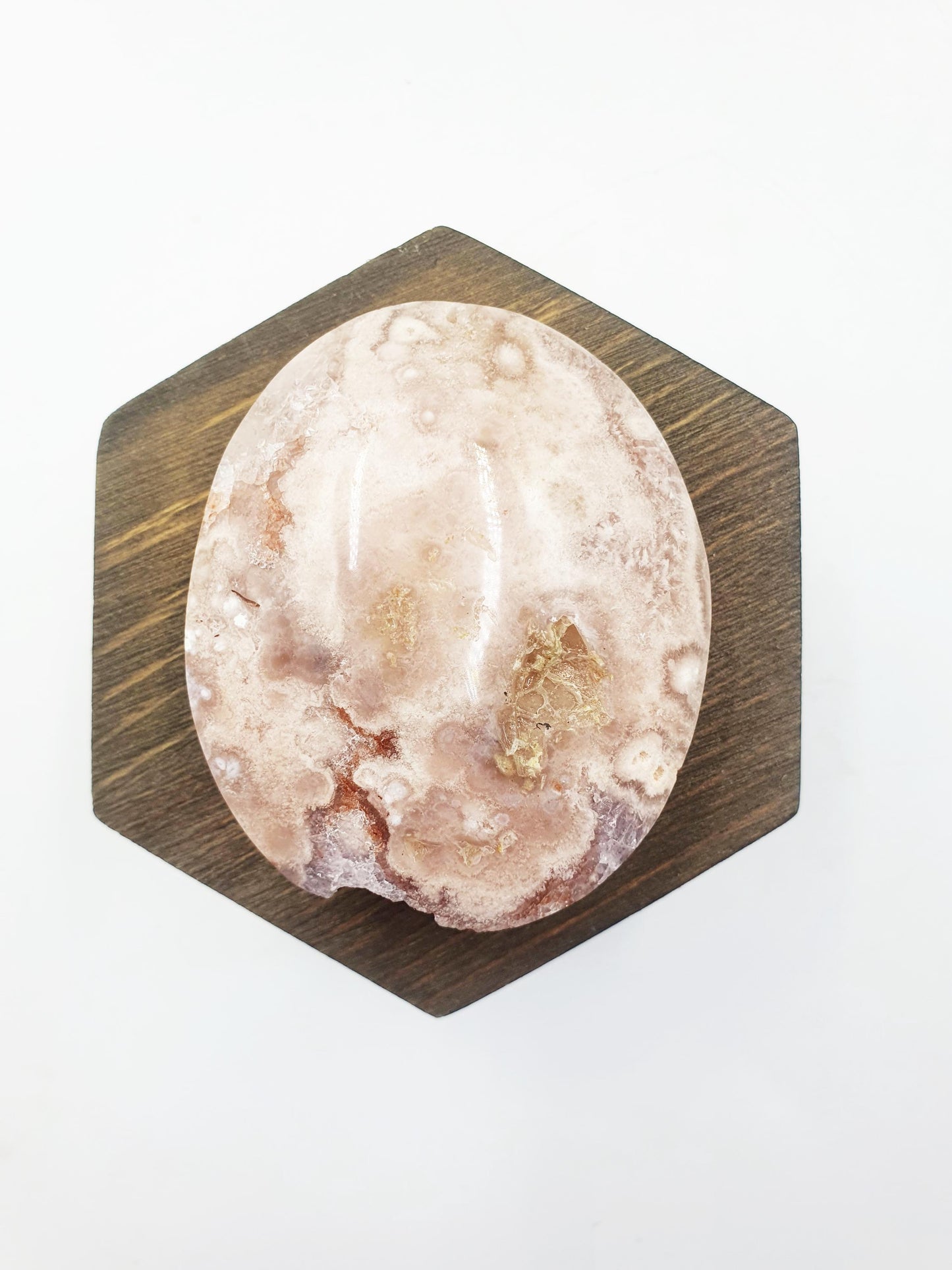 High Grade Pink Amethyst druzy Palm