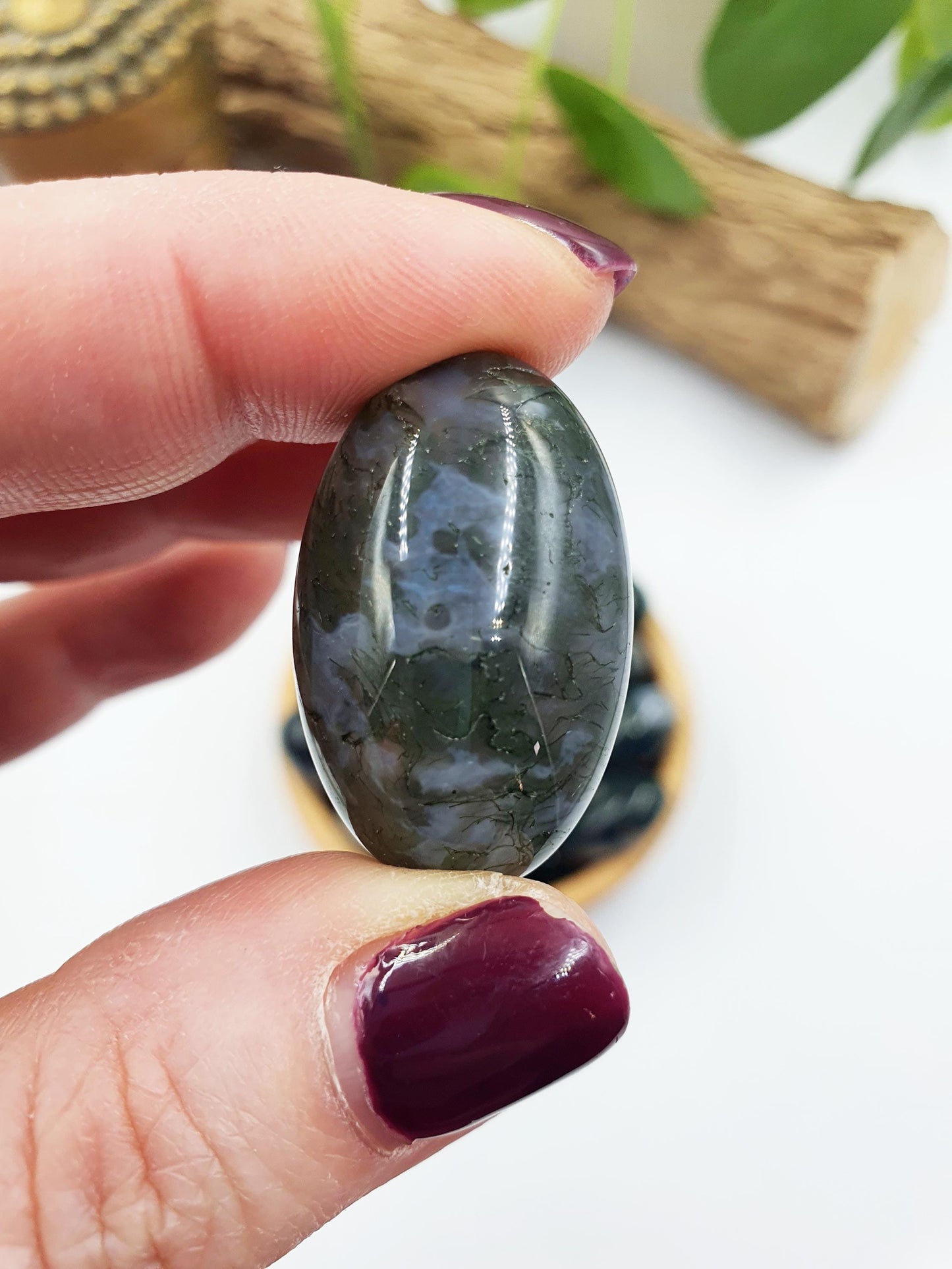 Moss Agate Tumbles