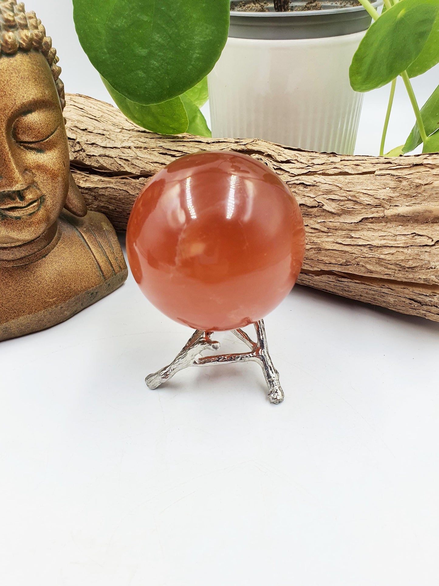 Large Honey Calcite Sphere