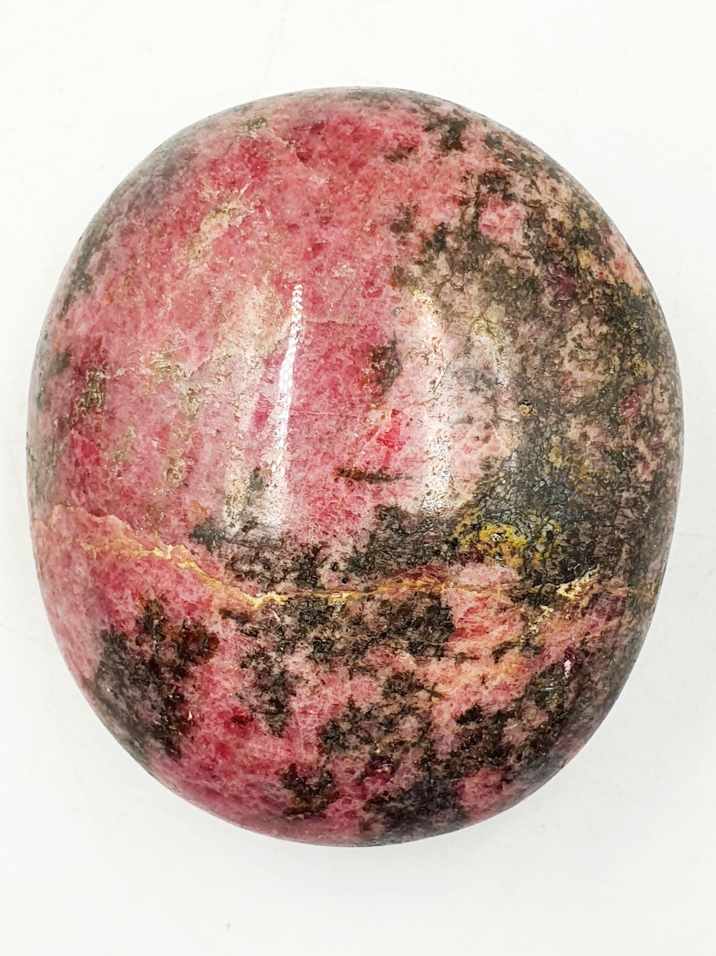 Large Rhodonite Palm Stone