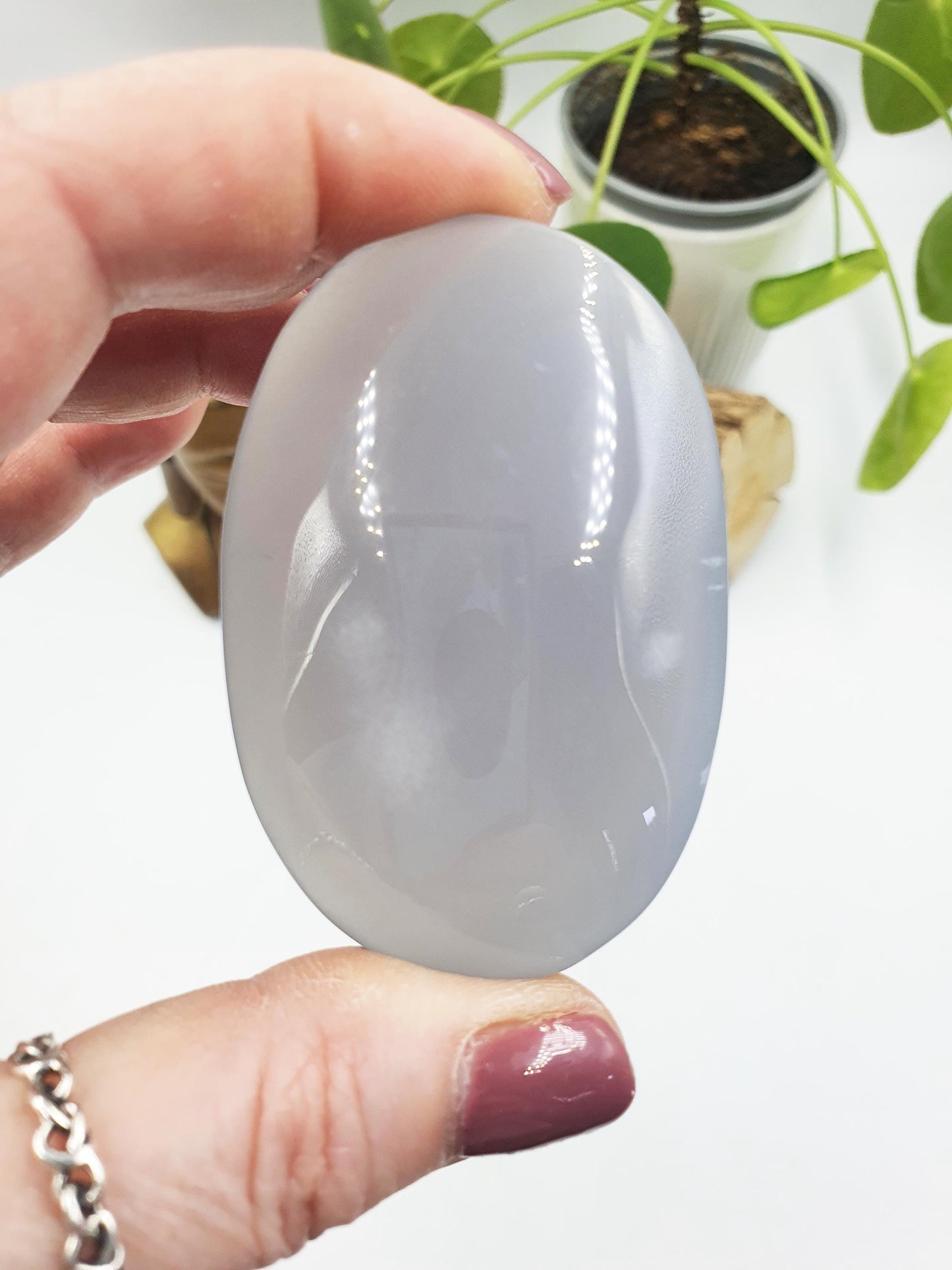 Blue Chalcedony Palm