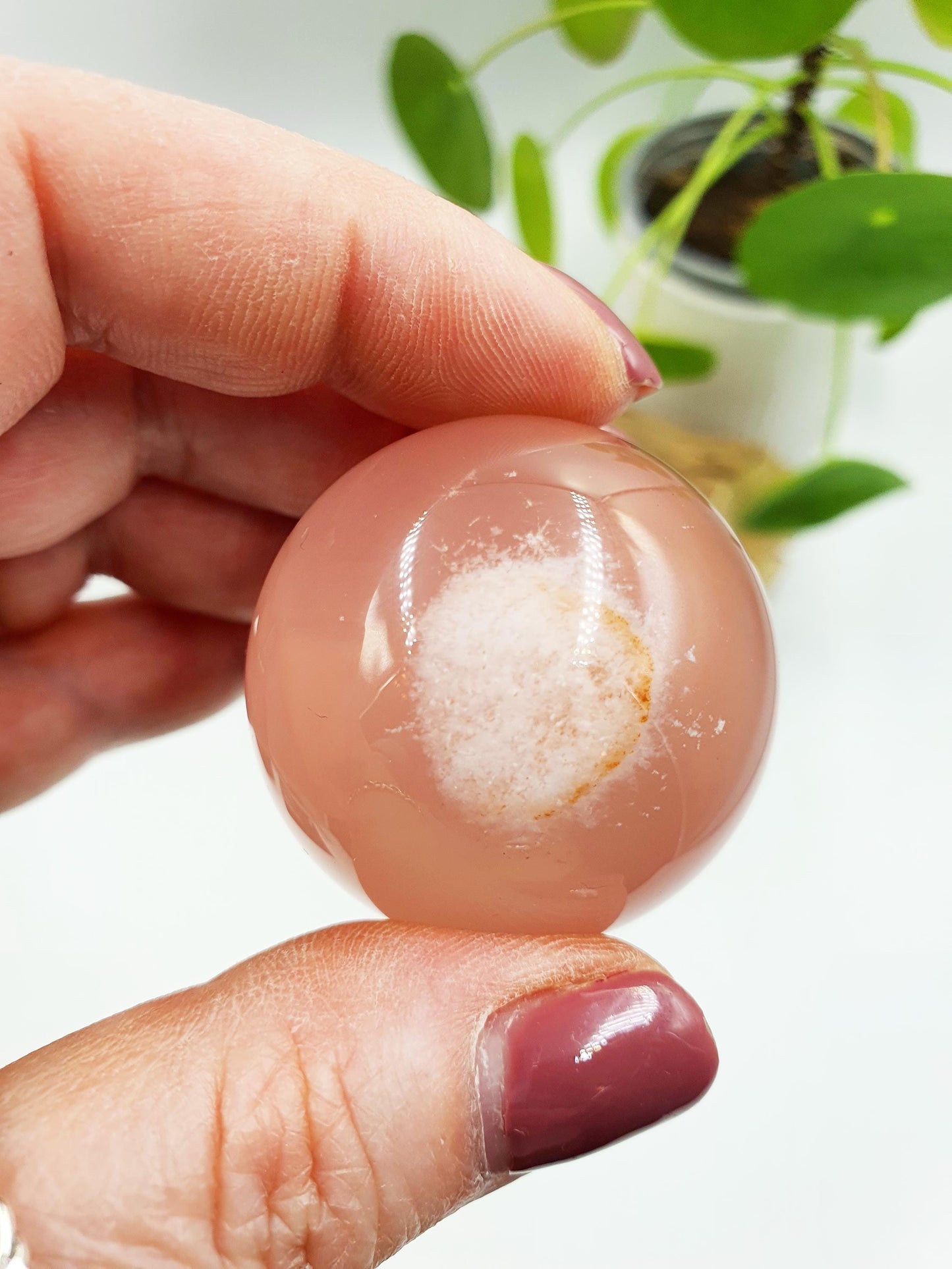 Rare Rose Quartz with Garden and strong Starlight and rainbow