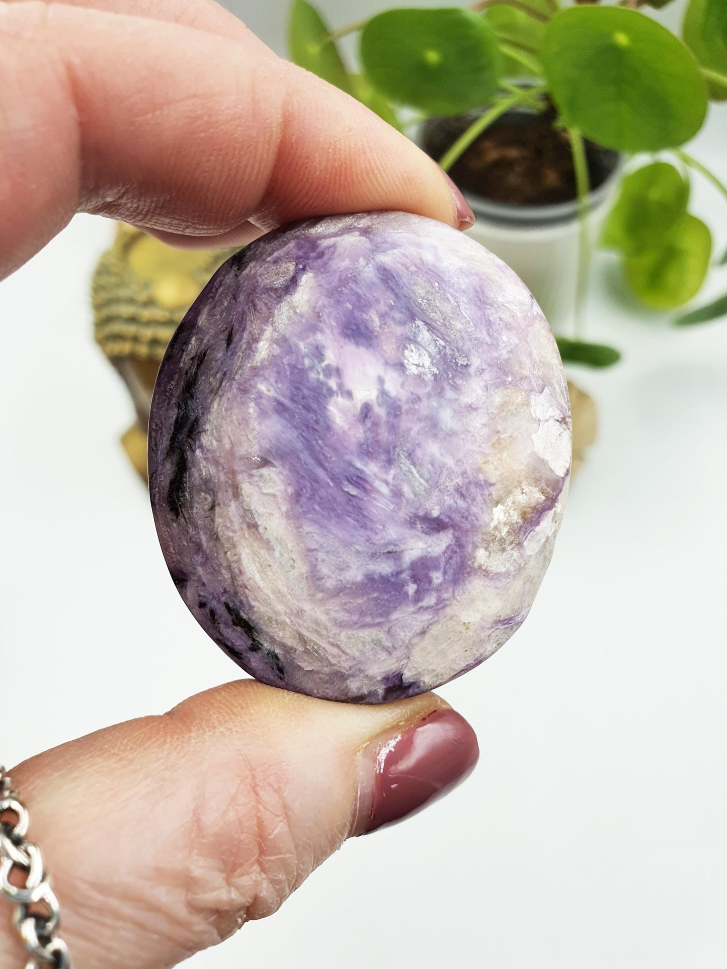 Unique Charoite Palm