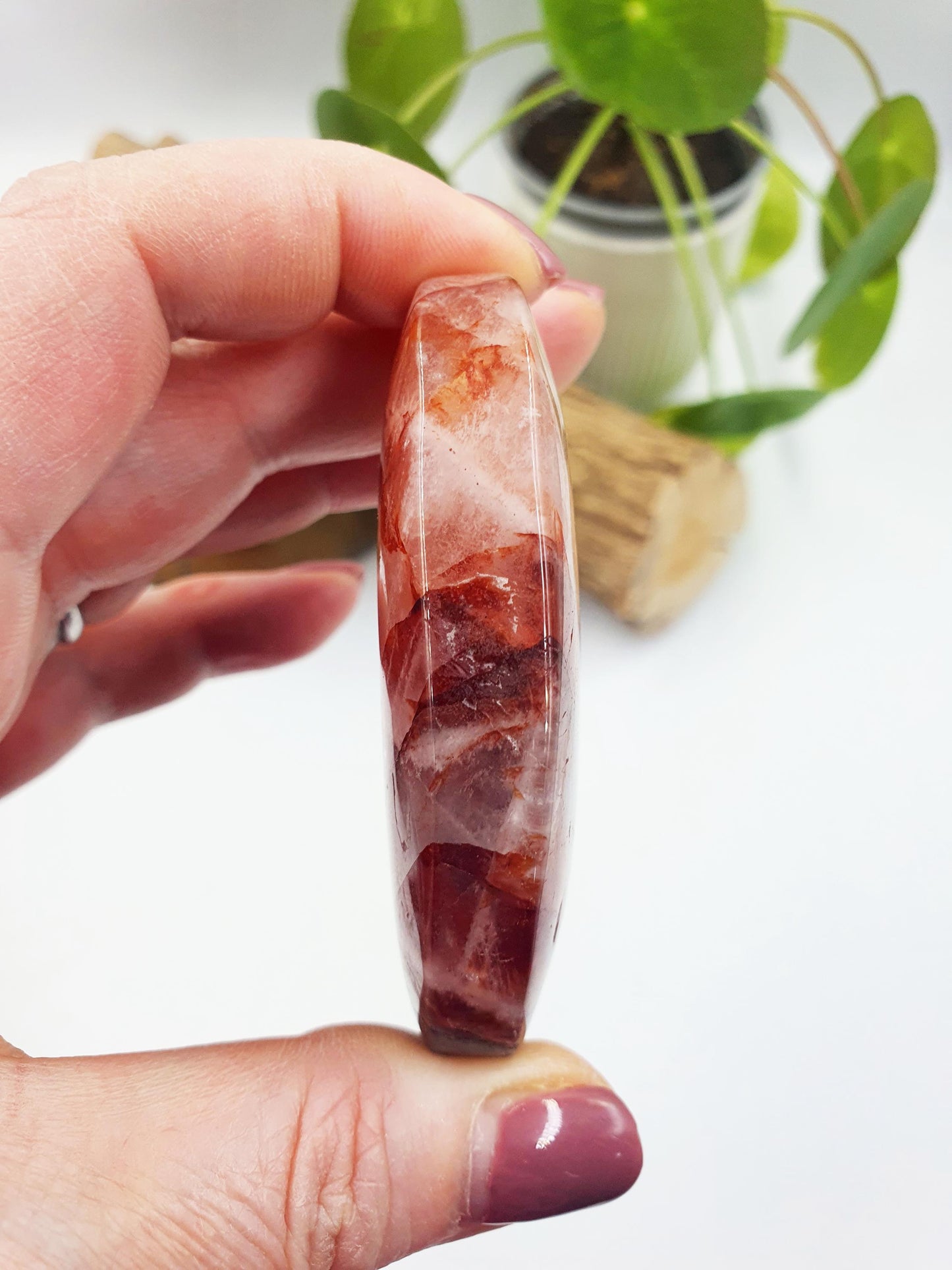 Large Fire Quartz Palm