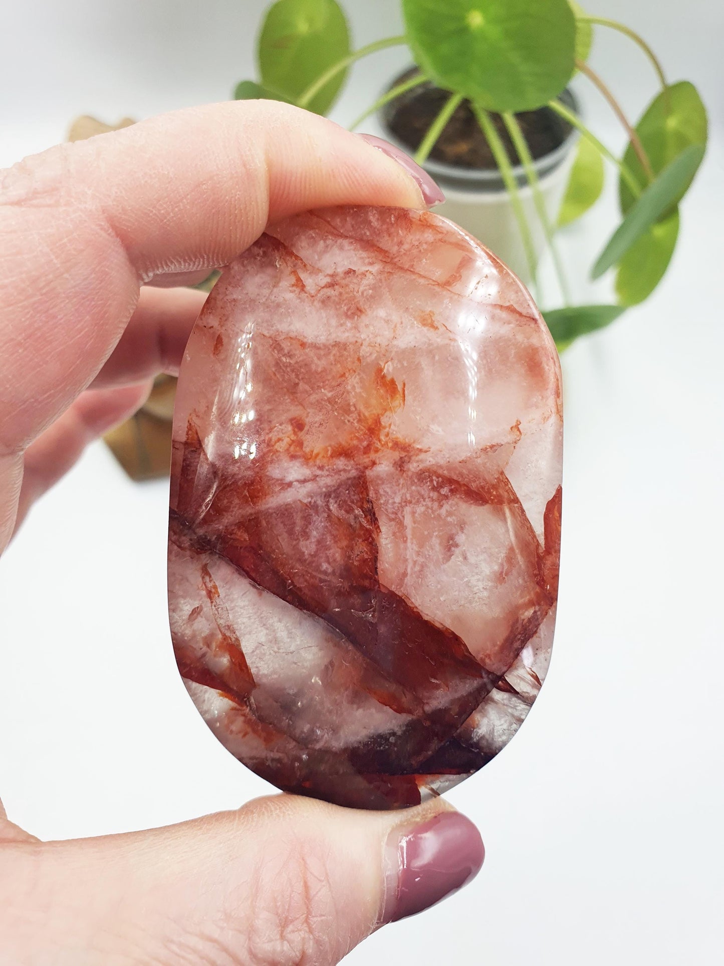 Large Fire Quartz Palm