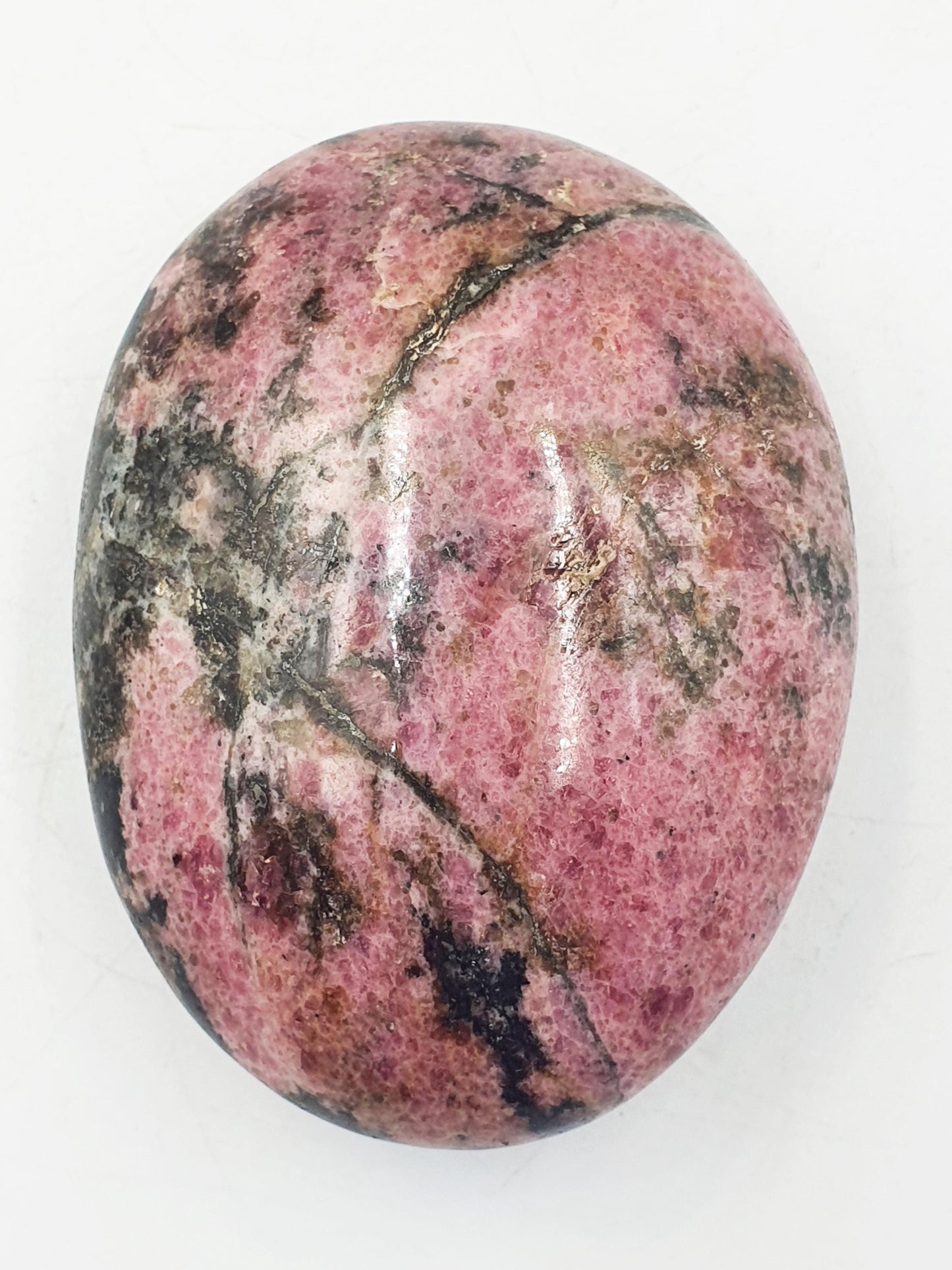 Large Rhodonite Palm Stone