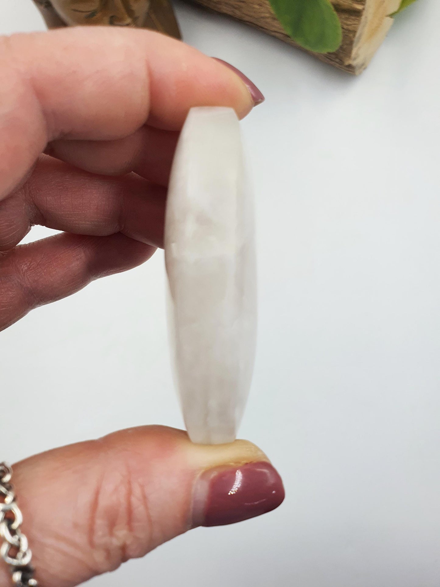 High Grade Flashy Blue Moonstone Palm