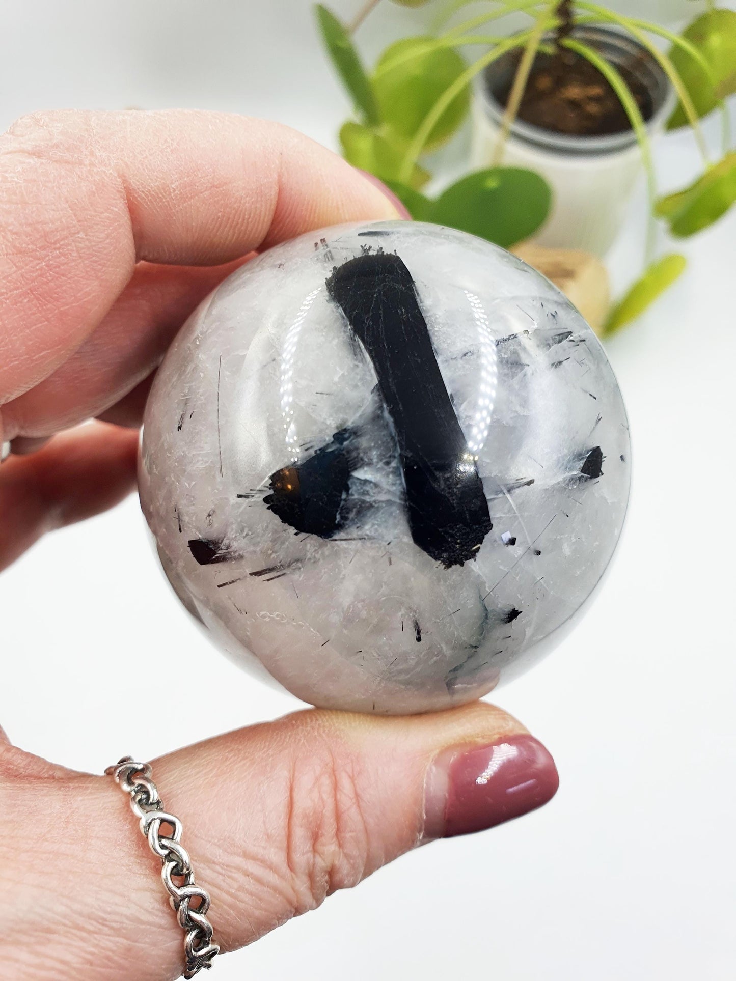 Rutilated Quartz Sphere