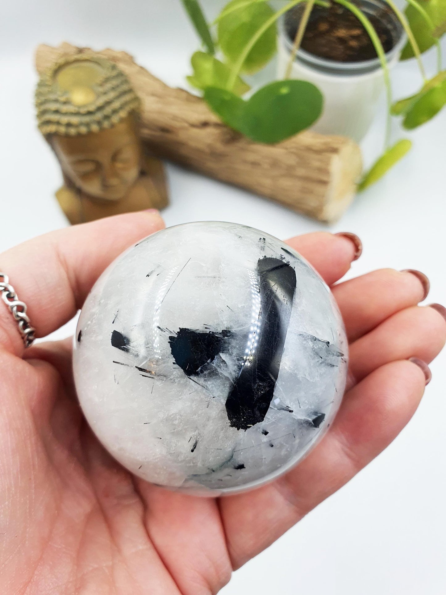 Rutilated Quartz Sphere