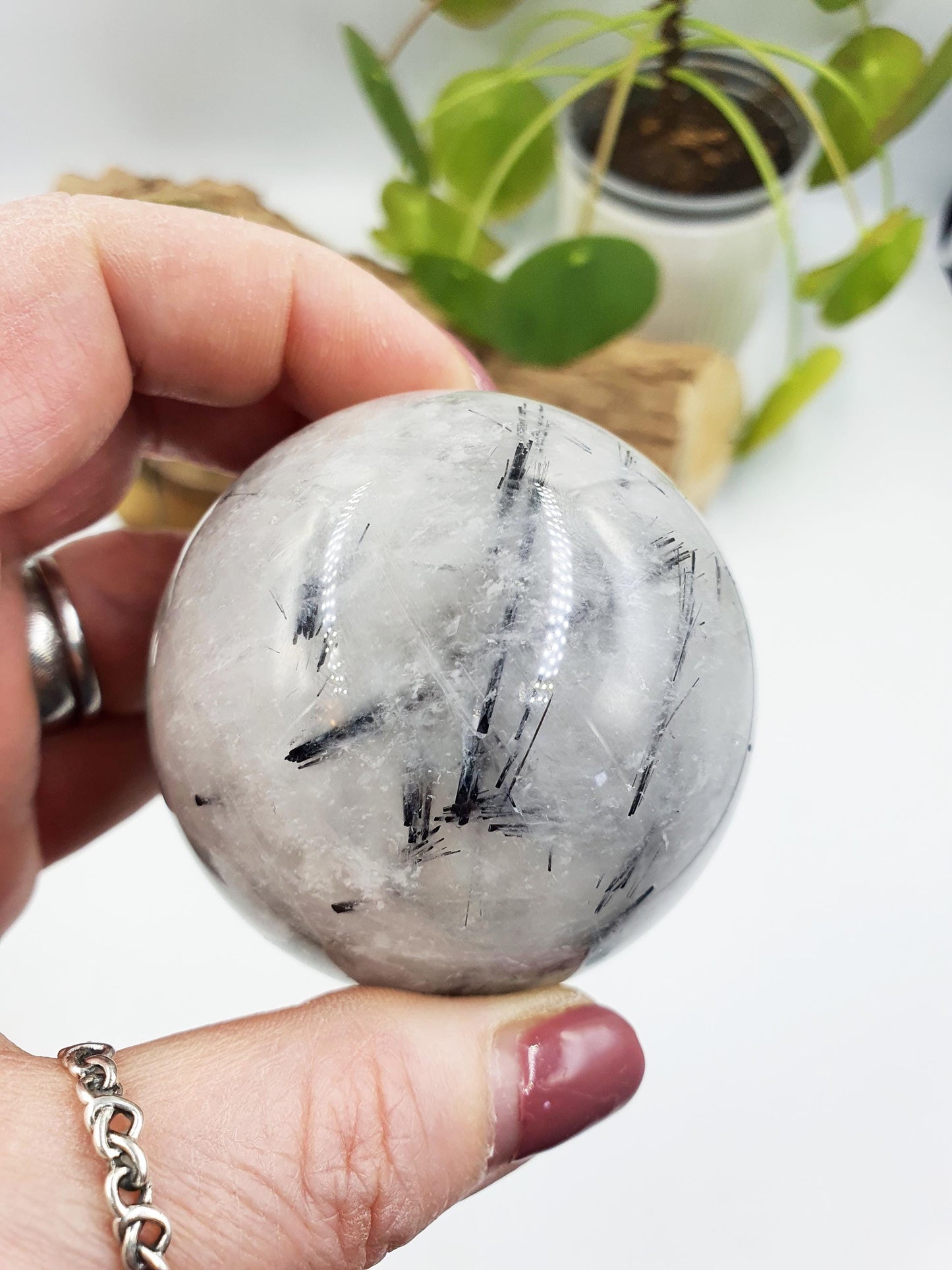 Rutilated Quartz Sphere
