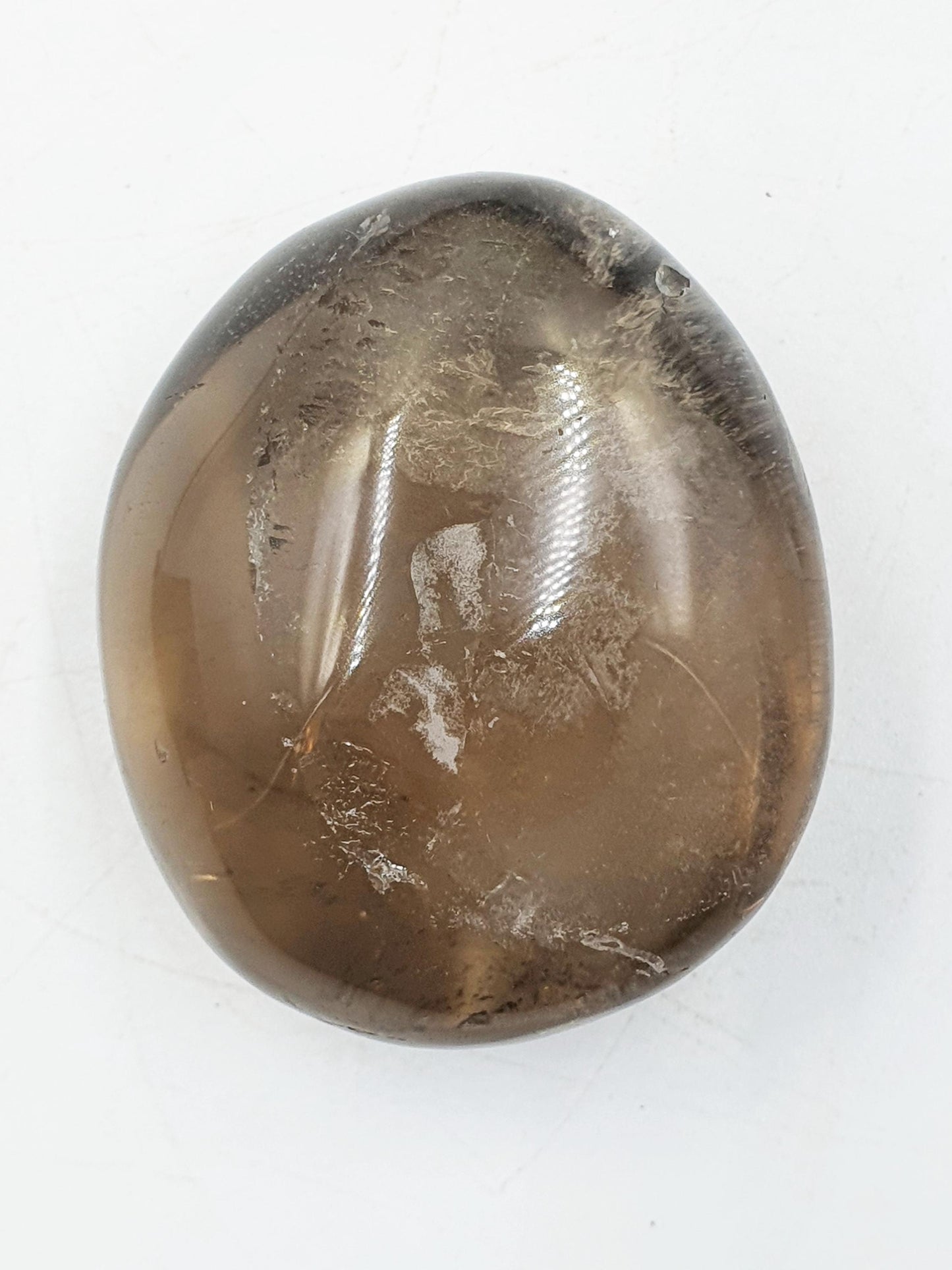 Smoky Quartz Palm with rainbow